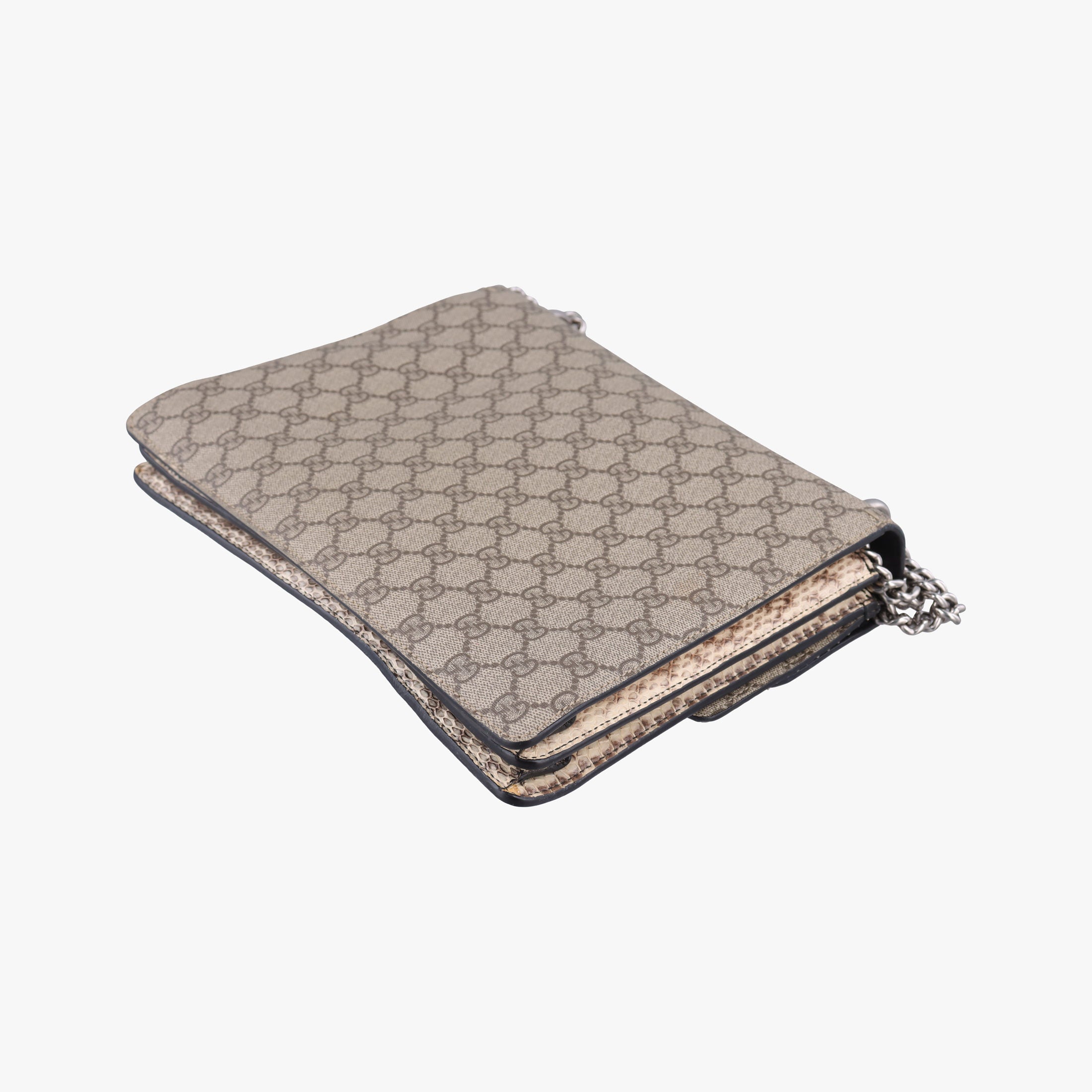 Secondhand Gucci Dionysus Beige×Multicolour PVC coated canvas×snakeskin 400235 shoulderbag | stylenewstar