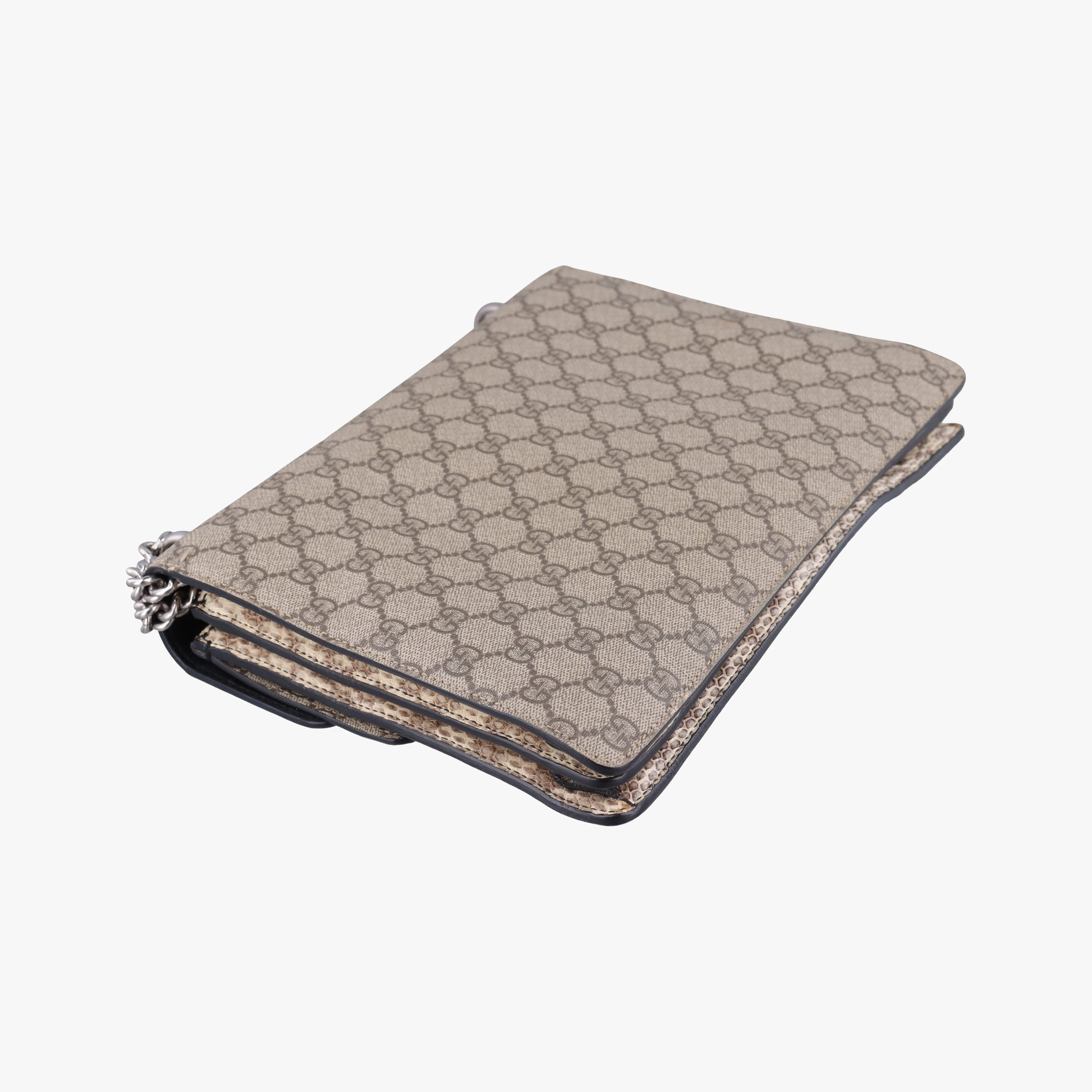 Secondhand Gucci Dionysus Beige×Multicolour PVC coated canvas×snakeskin 400235 shoulderbag | stylenewstar