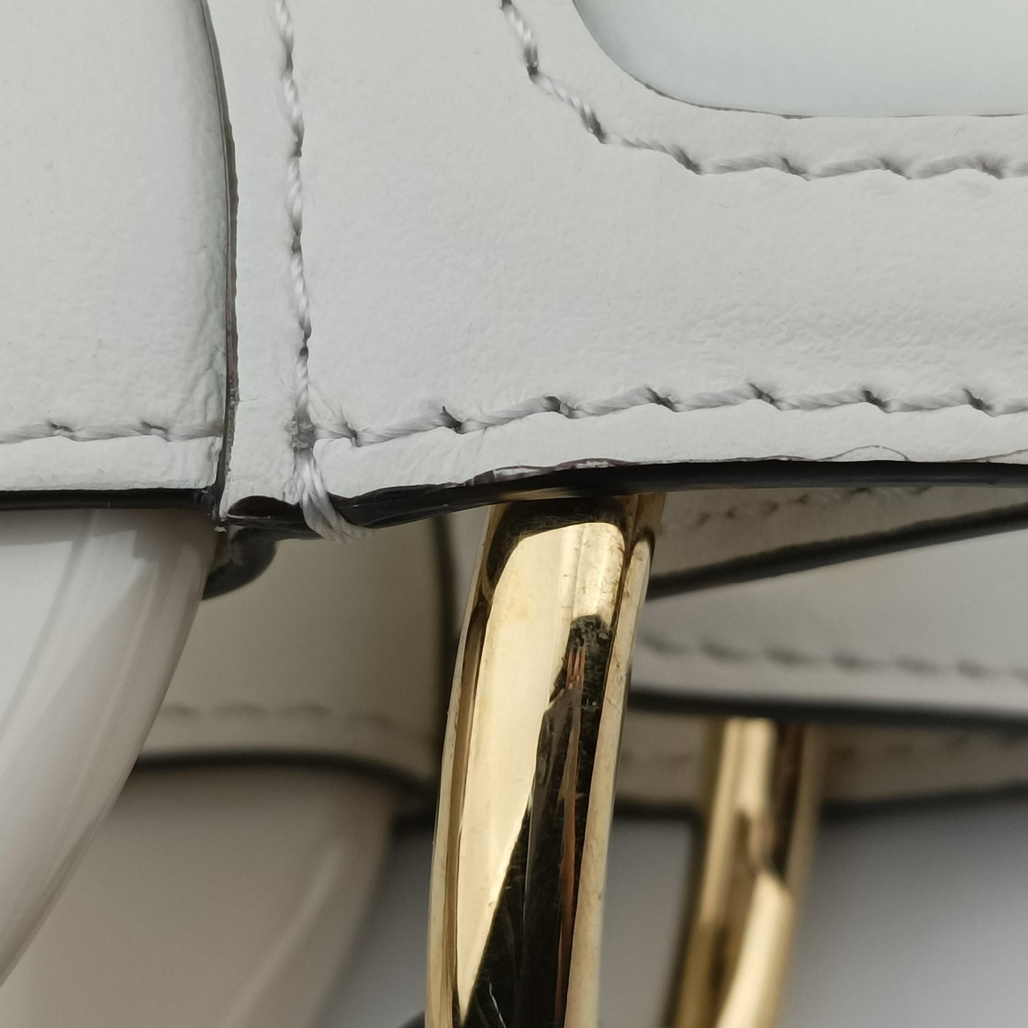 Pre-owned Fendi Runaway Shopper White PVC coated canvas×Leather 8BH353 shoulderbag | stylenewstar