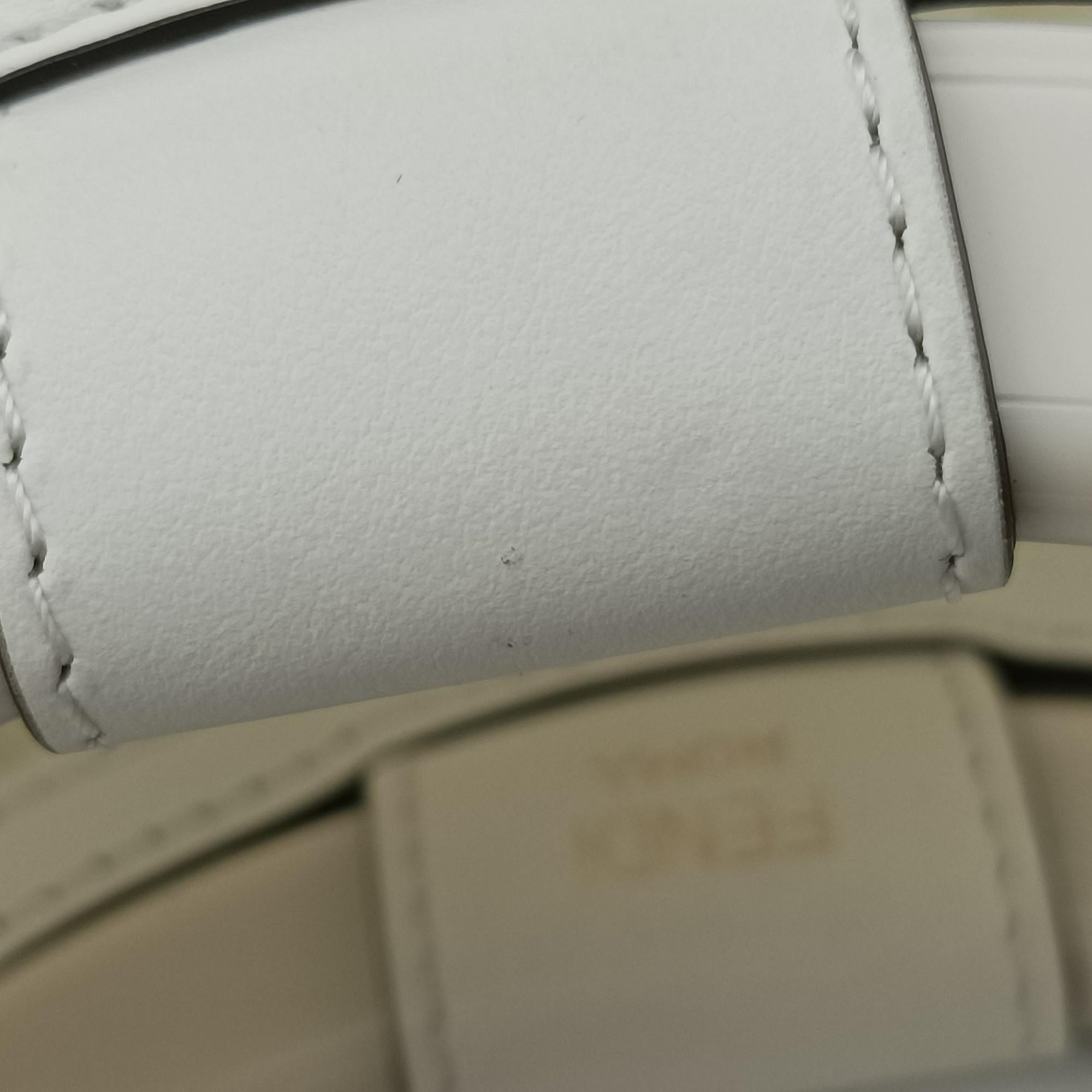 Pre-owned Fendi Runaway Shopper White PVC coated canvas×Leather 8BH353 shoulderbag | stylenewstar