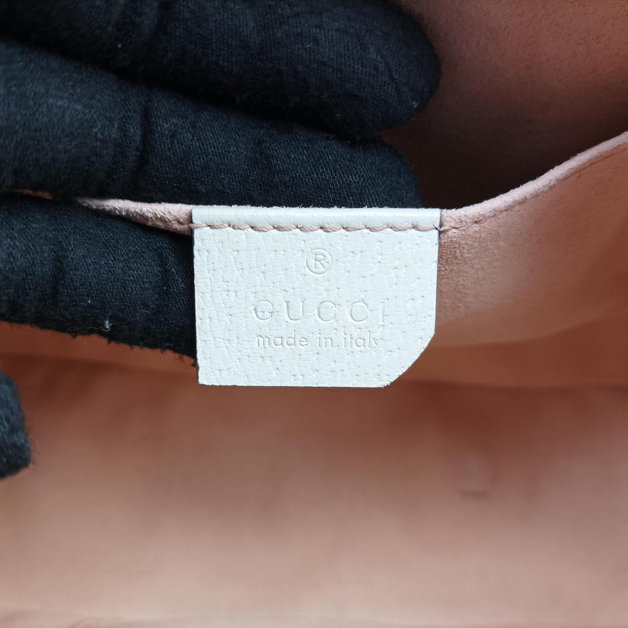Pre-owned Gucci Ophidia beige×multi PVC coated canvas×Leather 499621 shoulderbag | stylenewstar