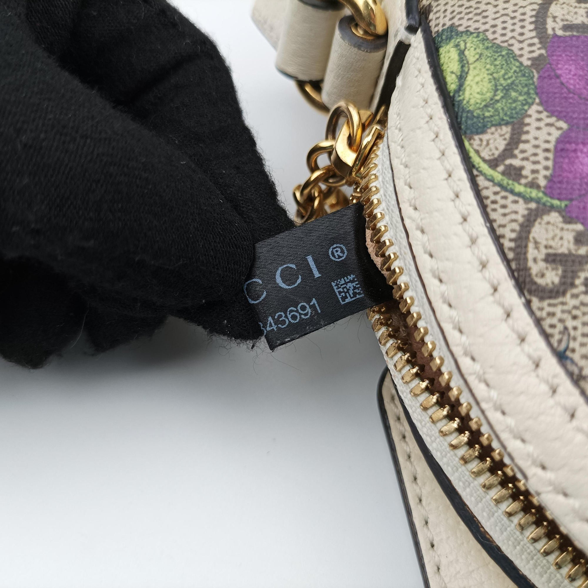 Pre-owned Gucci Ophidia beige×multi PVC coated canvas×Leather 499621 shoulderbag | stylenewstar