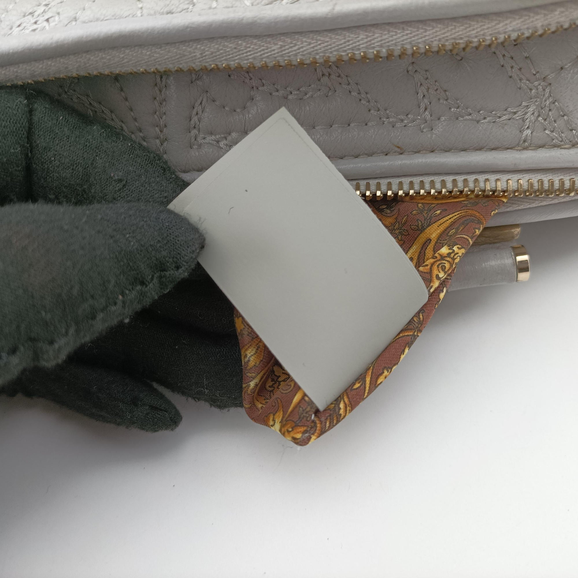 Vintage VERSACE Vanitas Studded Grey Leather  shoulderbag | stylenewstar