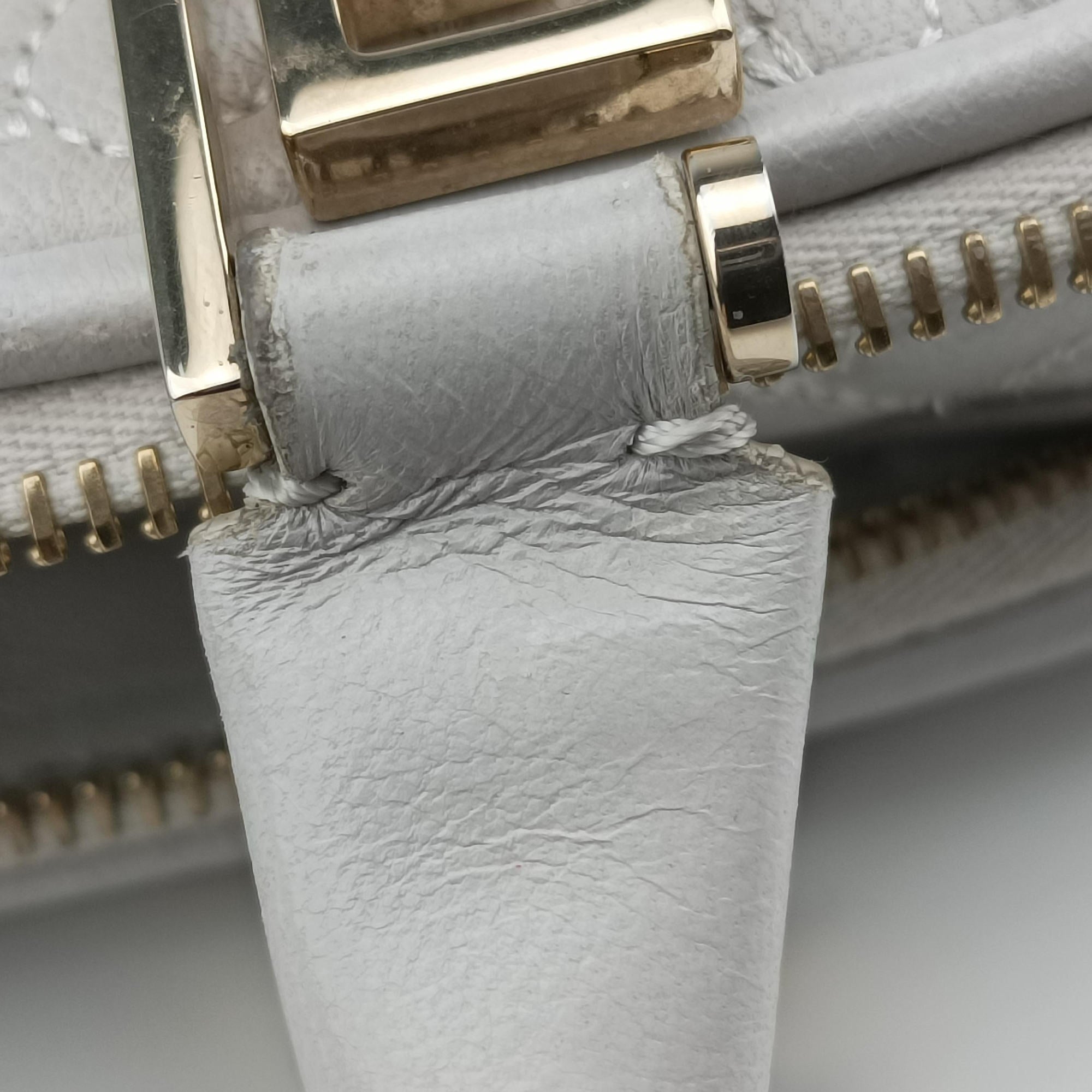 Vintage VERSACE Vanitas Studded Grey Leather  shoulderbag | stylenewstar