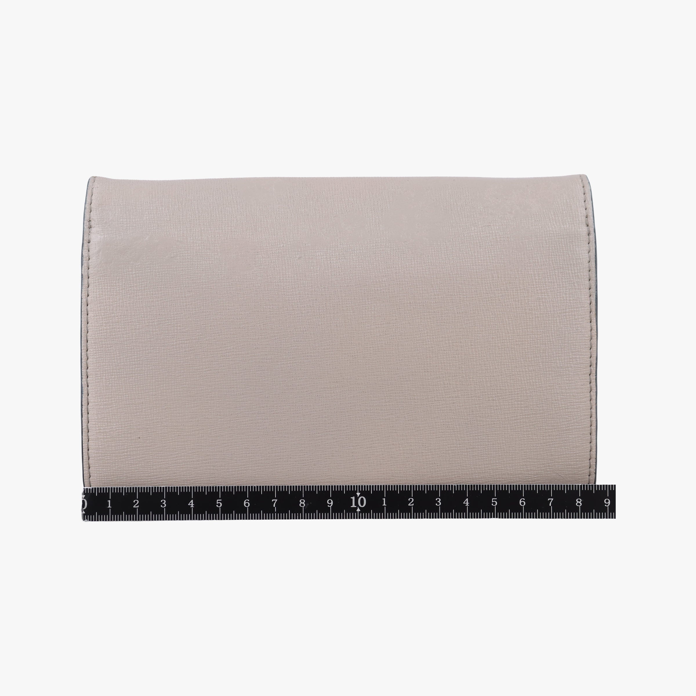 Pre-owned Fendi Monster Eyes Tube Gray x Blue leather 8M0346 shoulderbag | stylenewstar