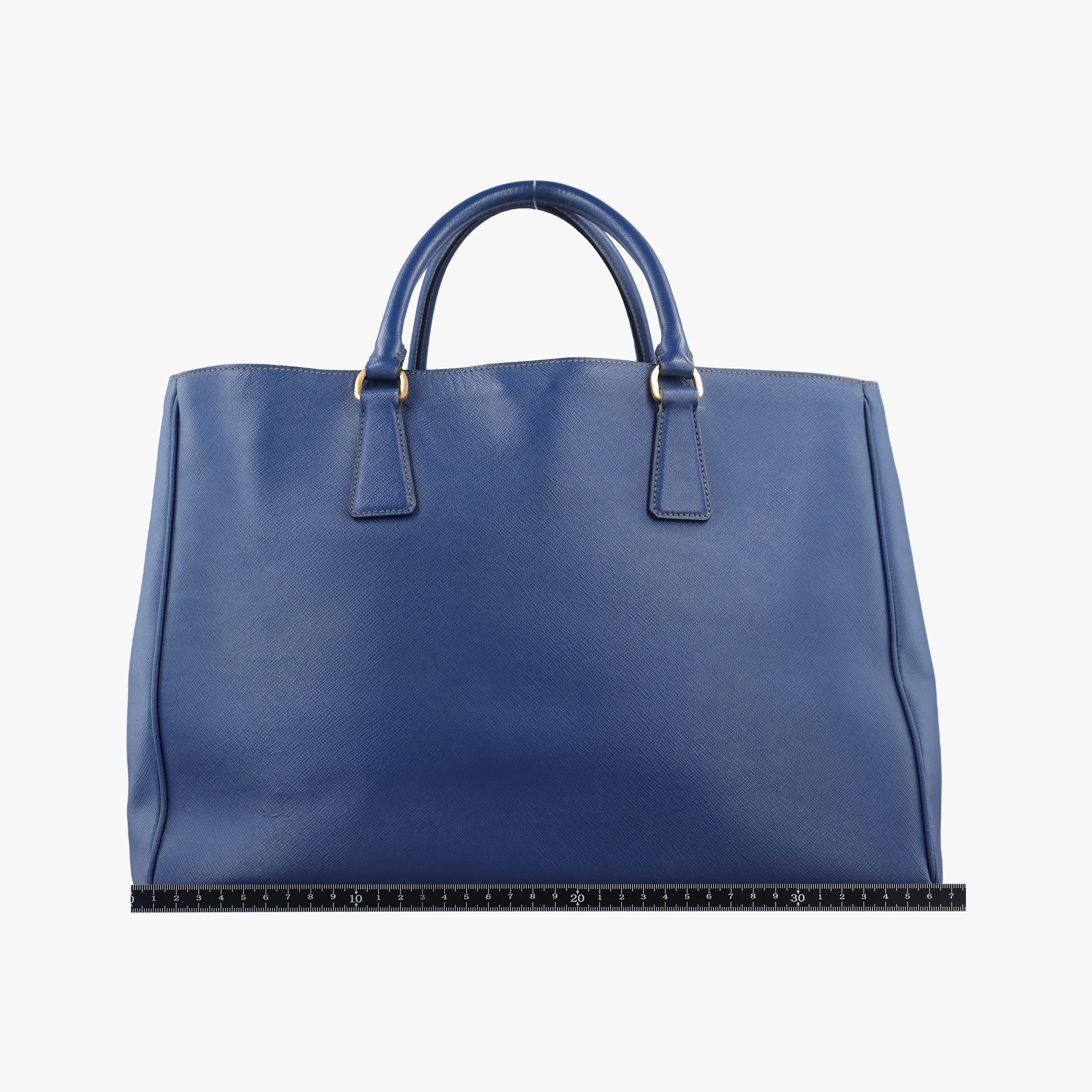 Pre-owned Prada Galleria Blue SAFFIANO Leather BN2274 handbag | stylenewstar