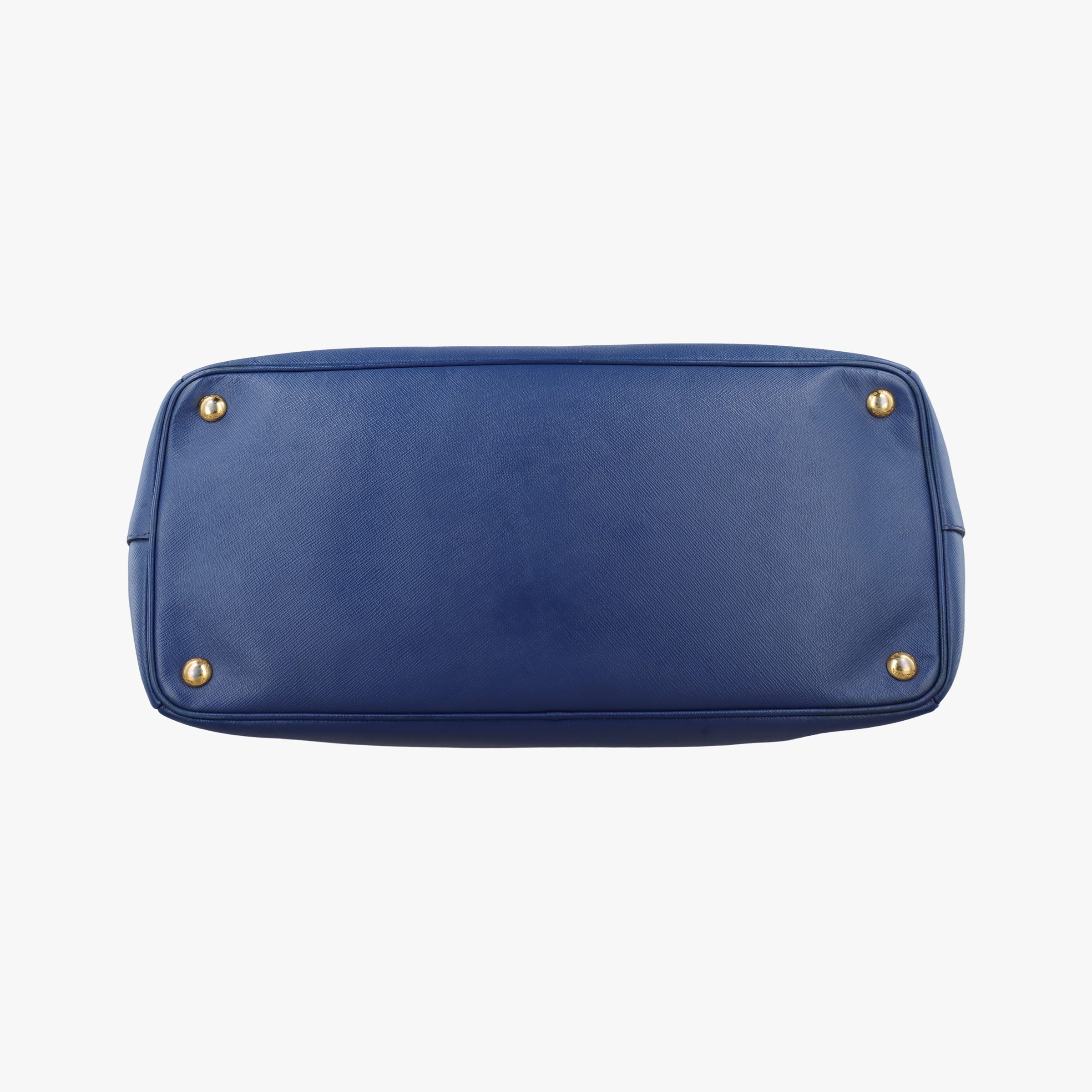 Pre-owned Prada Galleria Blue SAFFIANO Leather BN2274 handbag | stylenewstar