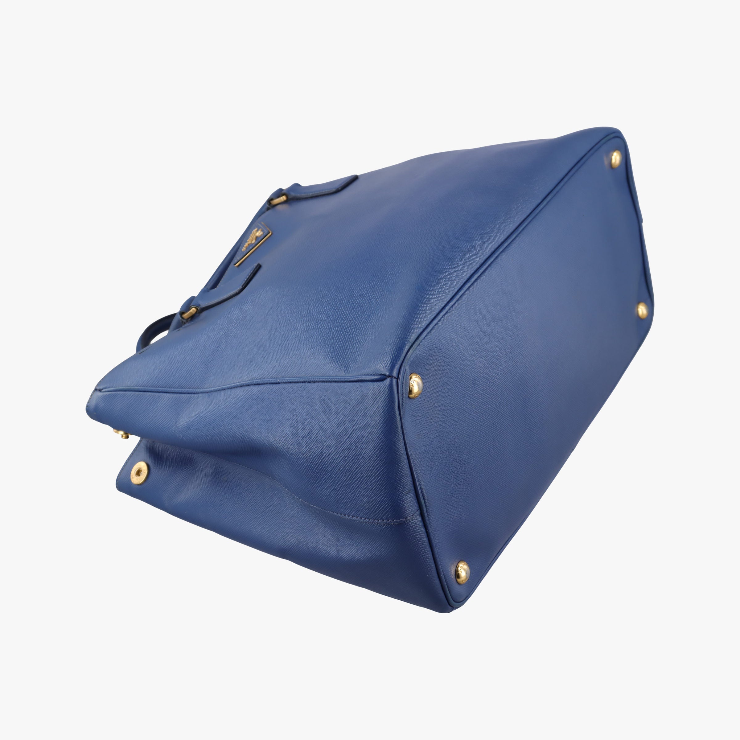 Pre-owned Prada Galleria Blue SAFFIANO Leather BN2274 handbag | stylenewstar