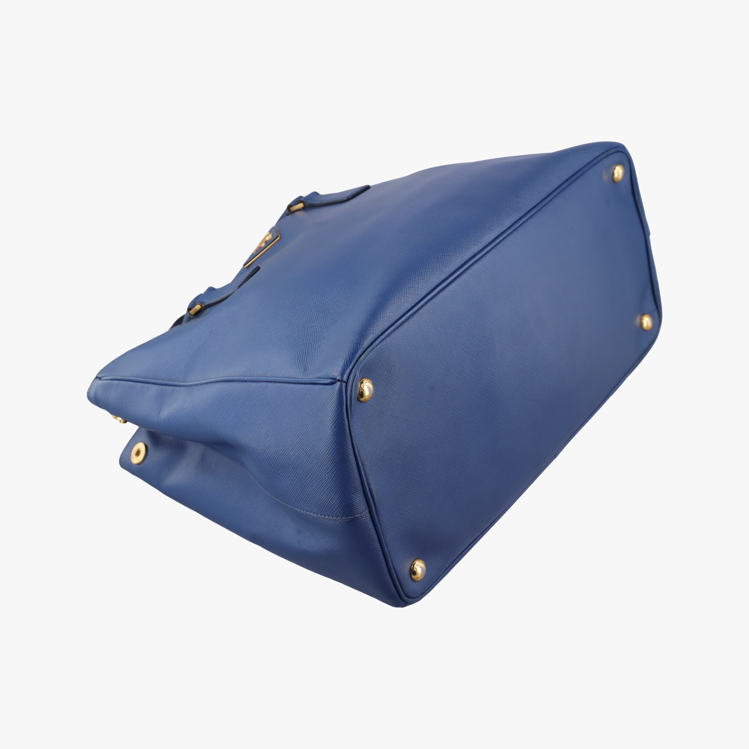 Pre-owned Prada Galleria Blue SAFFIANO Leather BN2274 handbag | stylenewstar