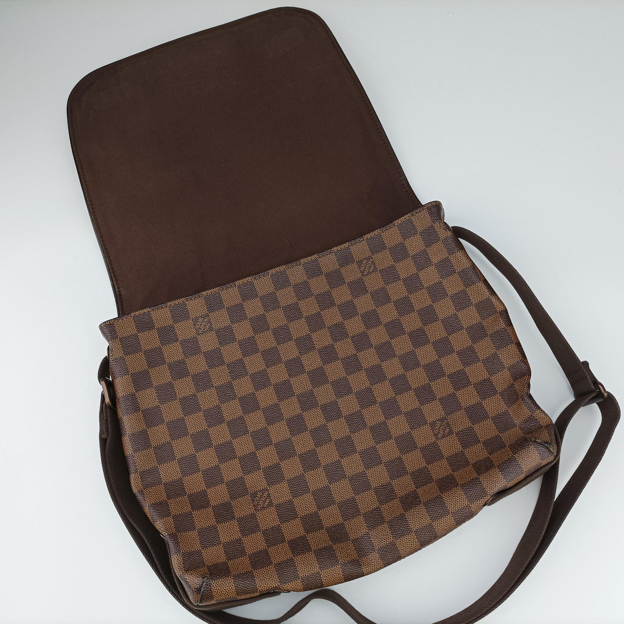 Vintage Louis Vuitton BROOKLYN MM EBENE Damier Canvas N51211 shoulderbag | stylenewstar