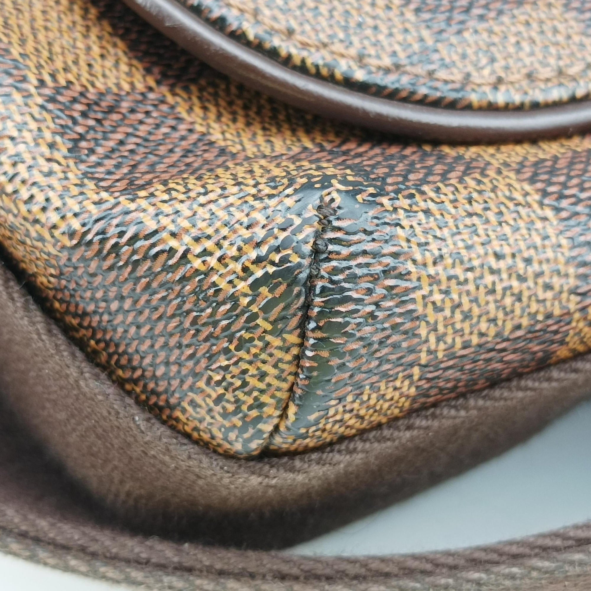 Vintage Louis Vuitton BROOKLYN MM EBENE Damier Canvas N51211 shoulderbag | stylenewstar