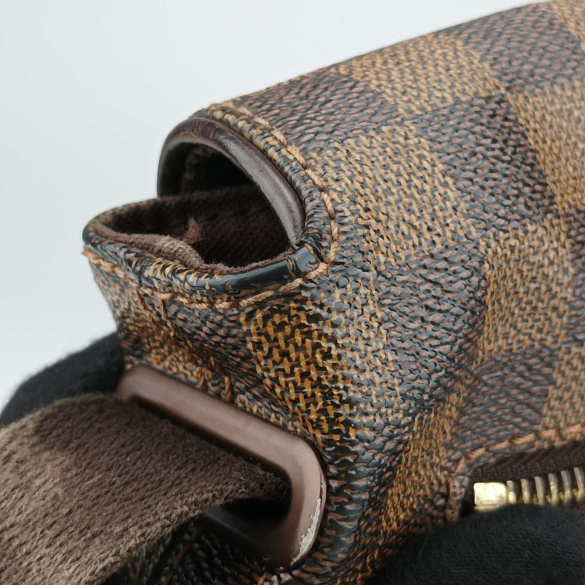 Vintage Louis Vuitton BROOKLYN MM EBENE Damier Canvas N51211 shoulderbag | stylenewstar