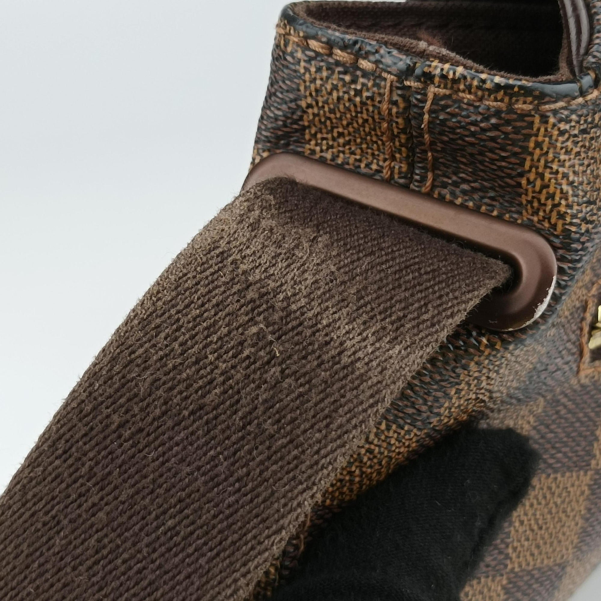 Vintage Louis Vuitton BROOKLYN MM EBENE Damier Canvas N51211 shoulderbag | stylenewstar