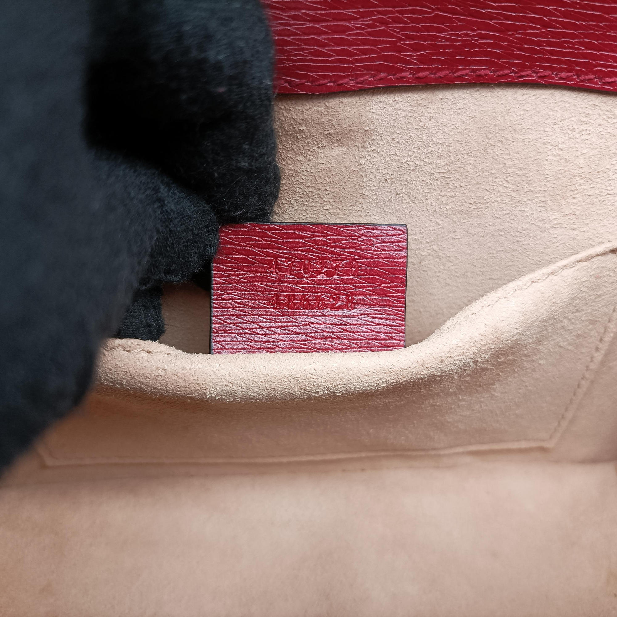 Pre-owned Gucci Sylvie red×Multicolour Leather 470270 shoulderbag | stylenewstar