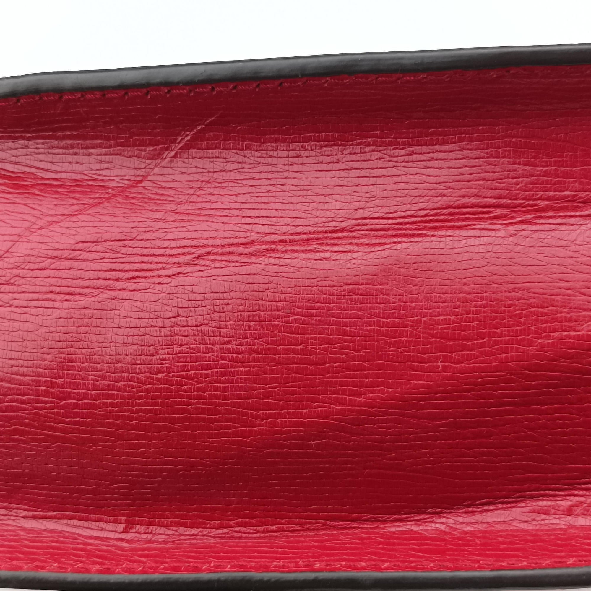 Pre-owned Gucci Sylvie red×Multicolour Leather 470270 shoulderbag | stylenewstar