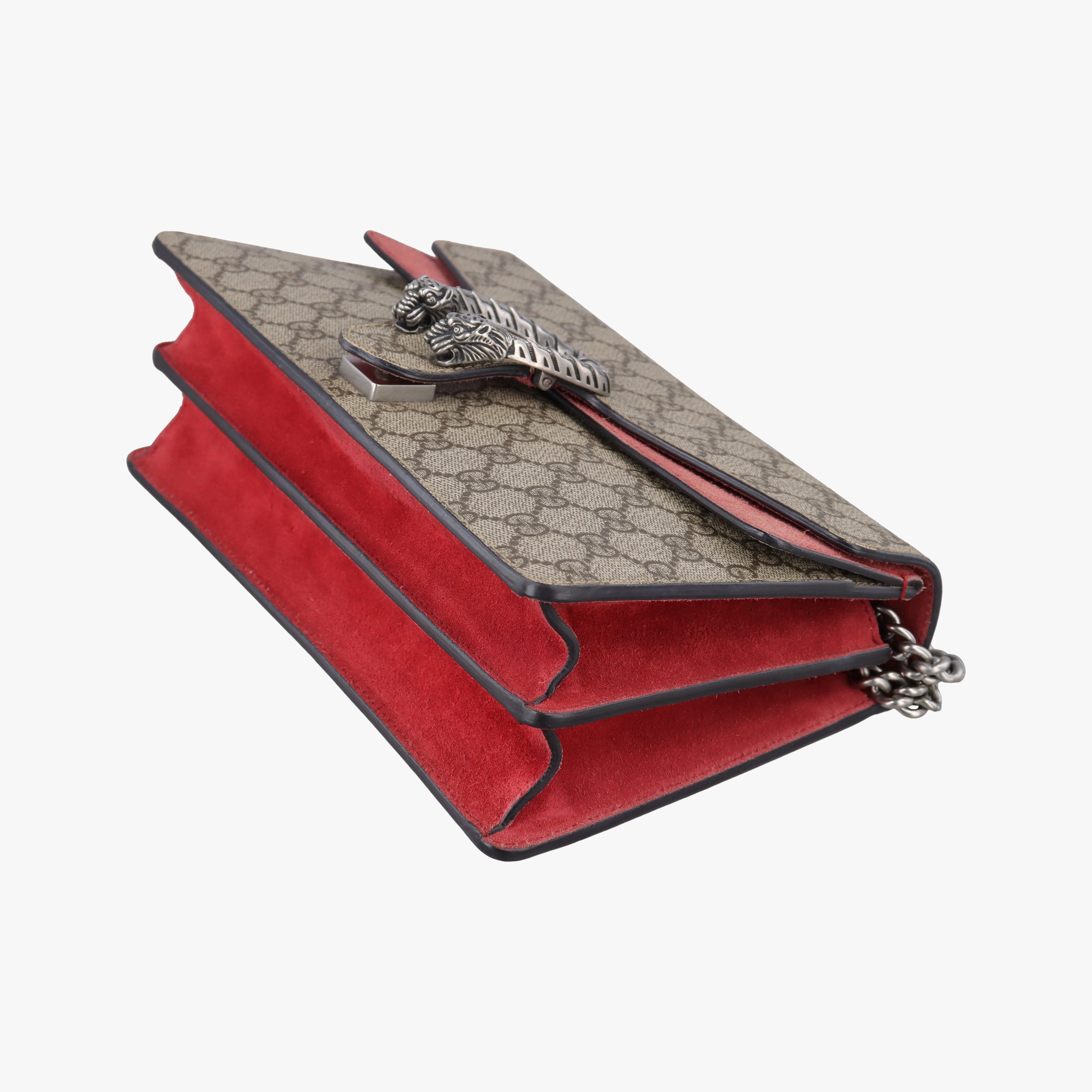 Secondhand Gucci Dionysus beige×red PVC coated canvas x Suede 400249 shoulderbag | stylenewstar
