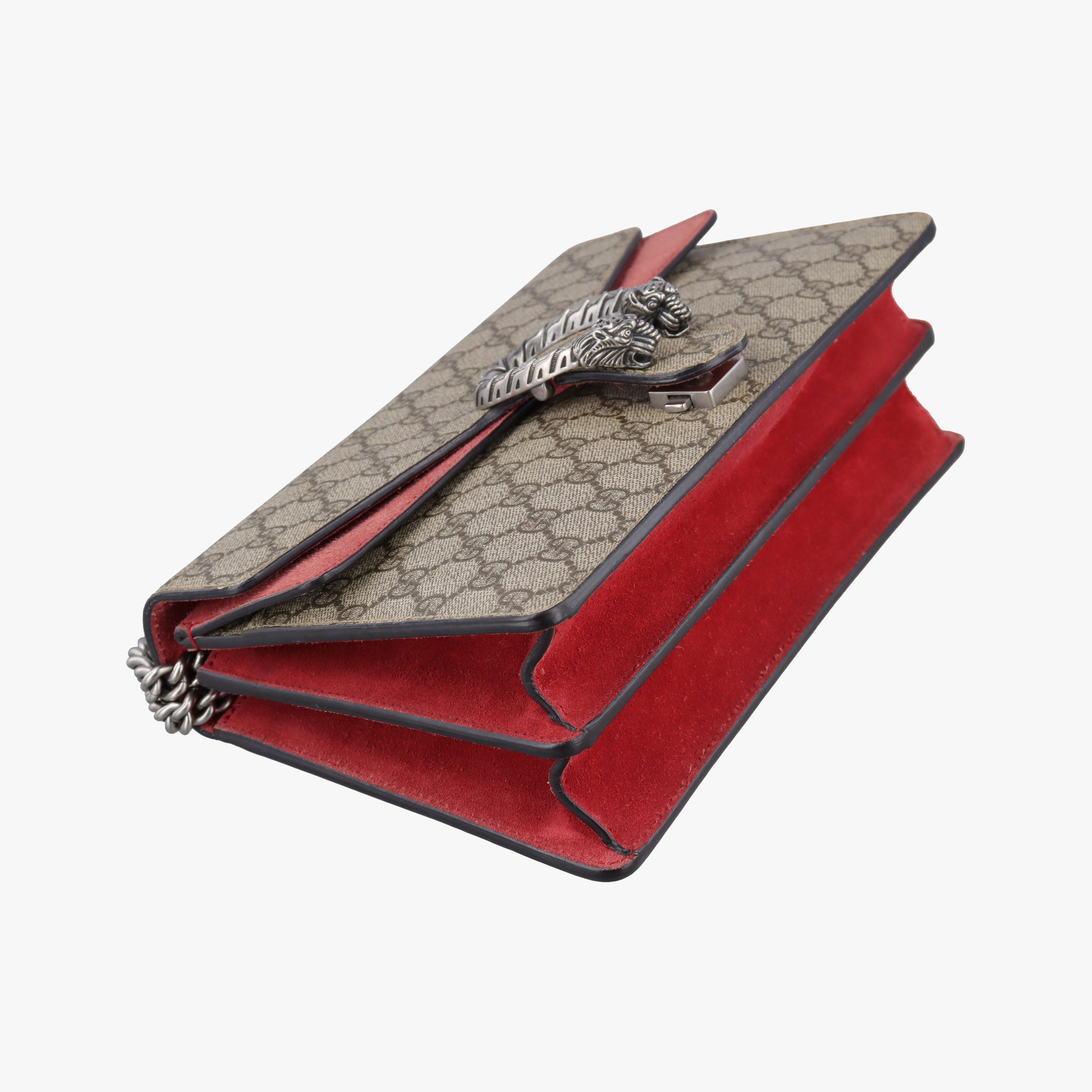 Secondhand Gucci Dionysus beige×red PVC coated canvas x Suede 400249 shoulderbag | stylenewstar