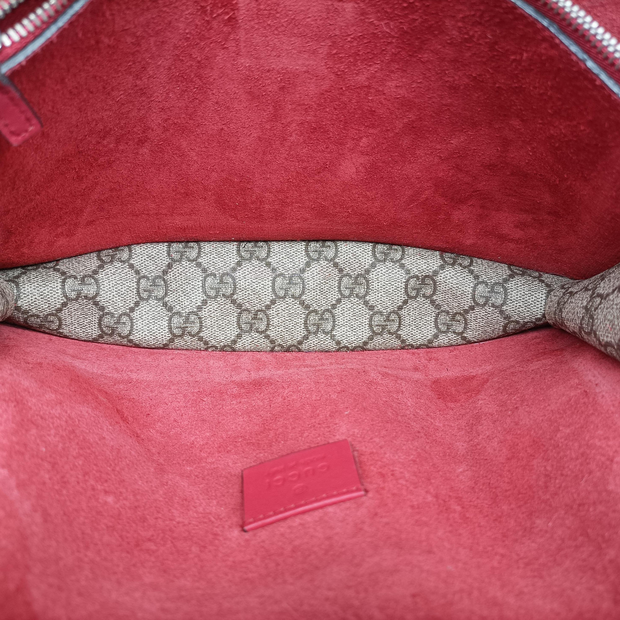 Secondhand Gucci Dionysus beige×red PVC coated canvas x Suede 400249 shoulderbag | stylenewstar