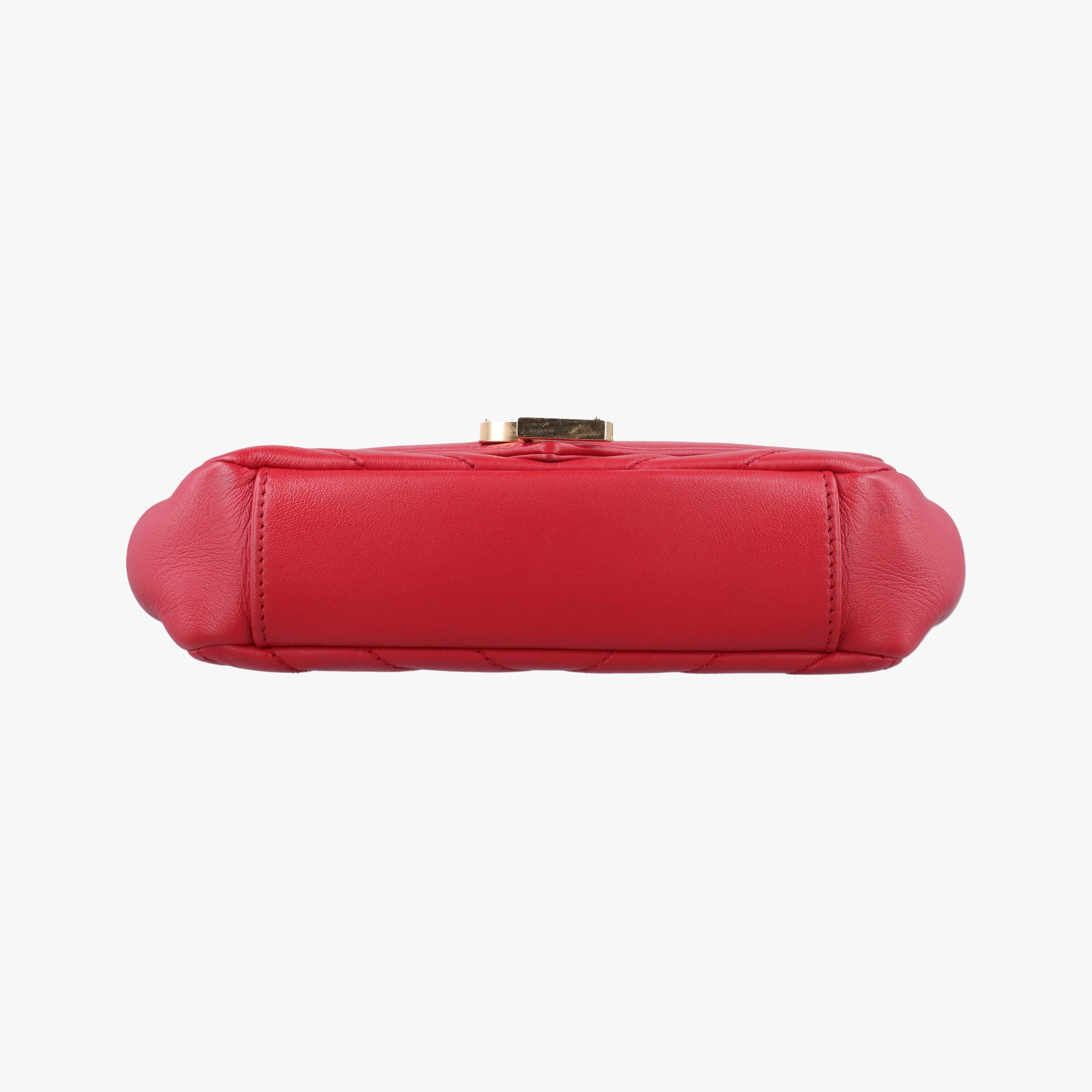 Pre-owned Yves Saint Laurent Baby Chai Red Leather 399289 shoulderbag | stylenewstar