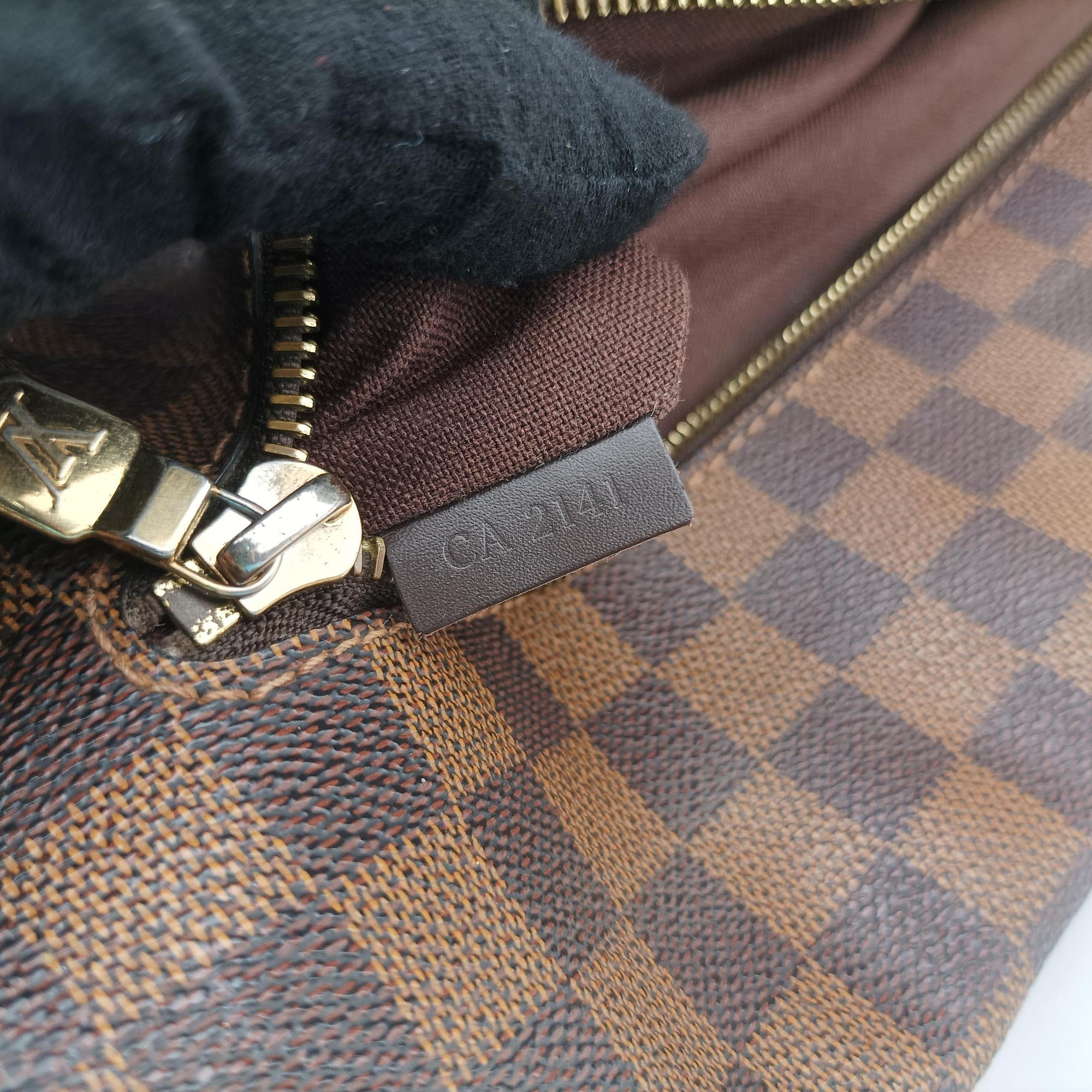Pre-owned Louis Vuitton BROOKLYN MM EBENE Damier Canvas N51211 shoulderbag | stylenewstar