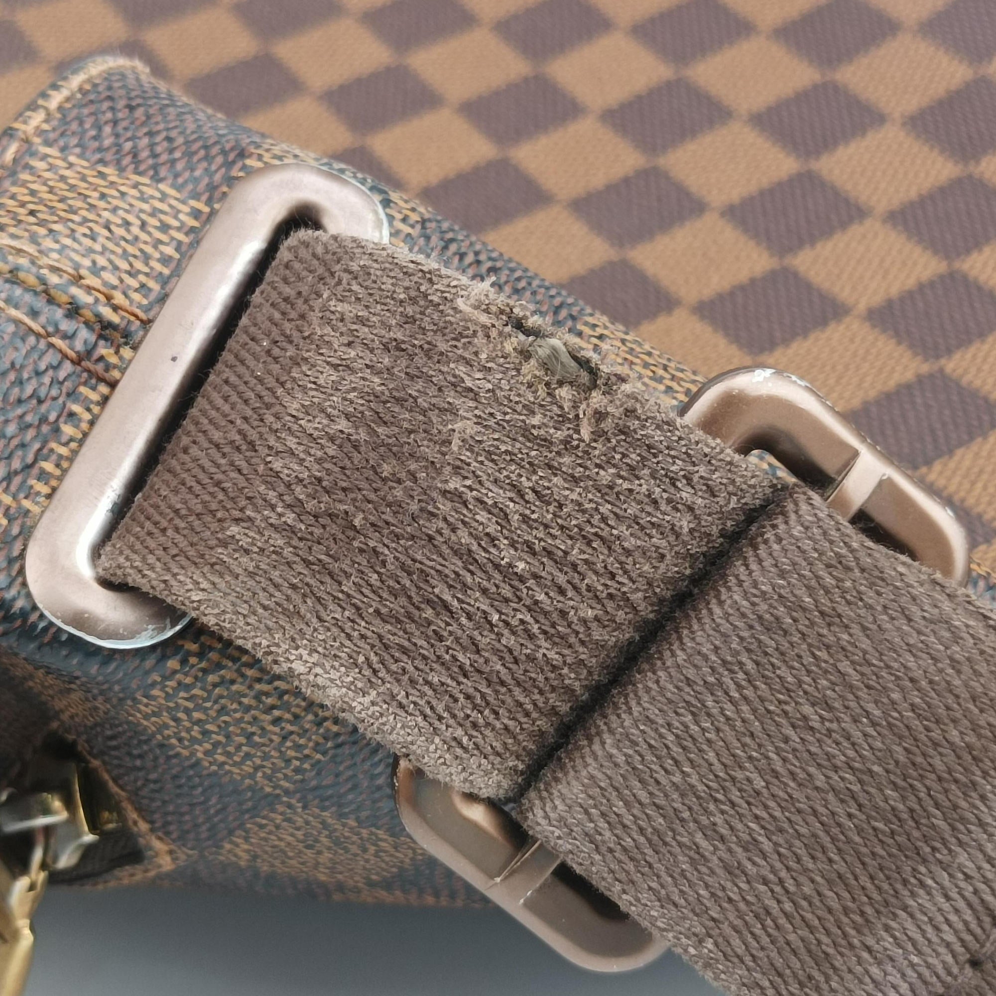 Pre-owned Louis Vuitton BROOKLYN MM EBENE Damier Canvas N51211 shoulderbag | stylenewstar
