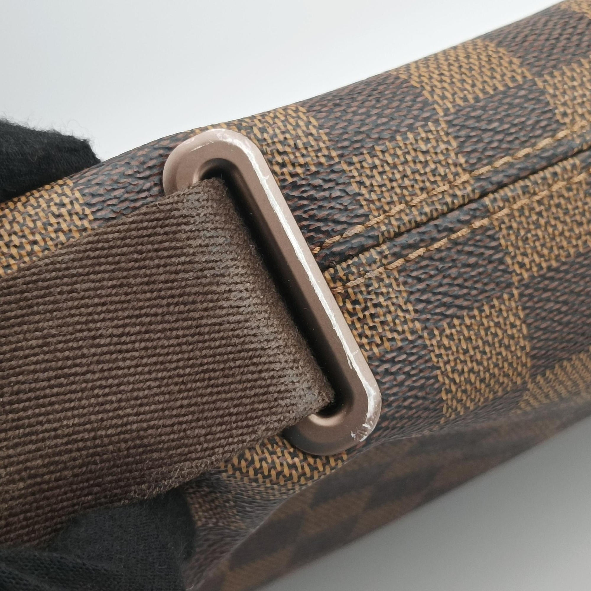 Pre-owned Louis Vuitton BROOKLYN MM EBENE Damier Canvas N51211 shoulderbag | stylenewstar