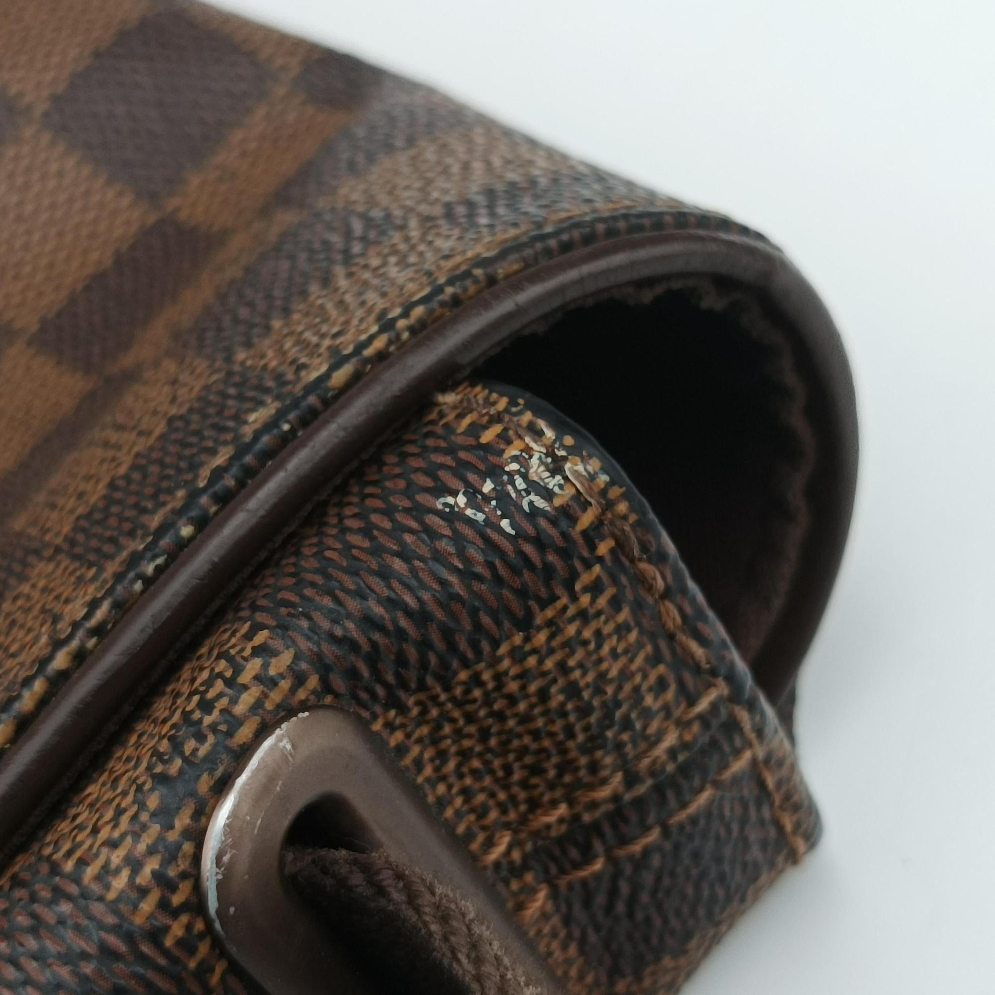 Pre-owned Louis Vuitton BROOKLYN MM EBENE Damier Canvas N51211 shoulderbag | stylenewstar