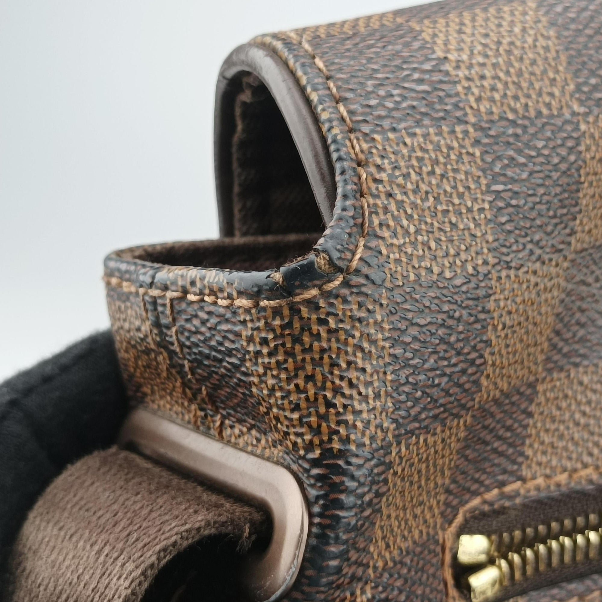 Pre-owned Louis Vuitton BROOKLYN MM EBENE Damier Canvas N51211 shoulderbag | stylenewstar