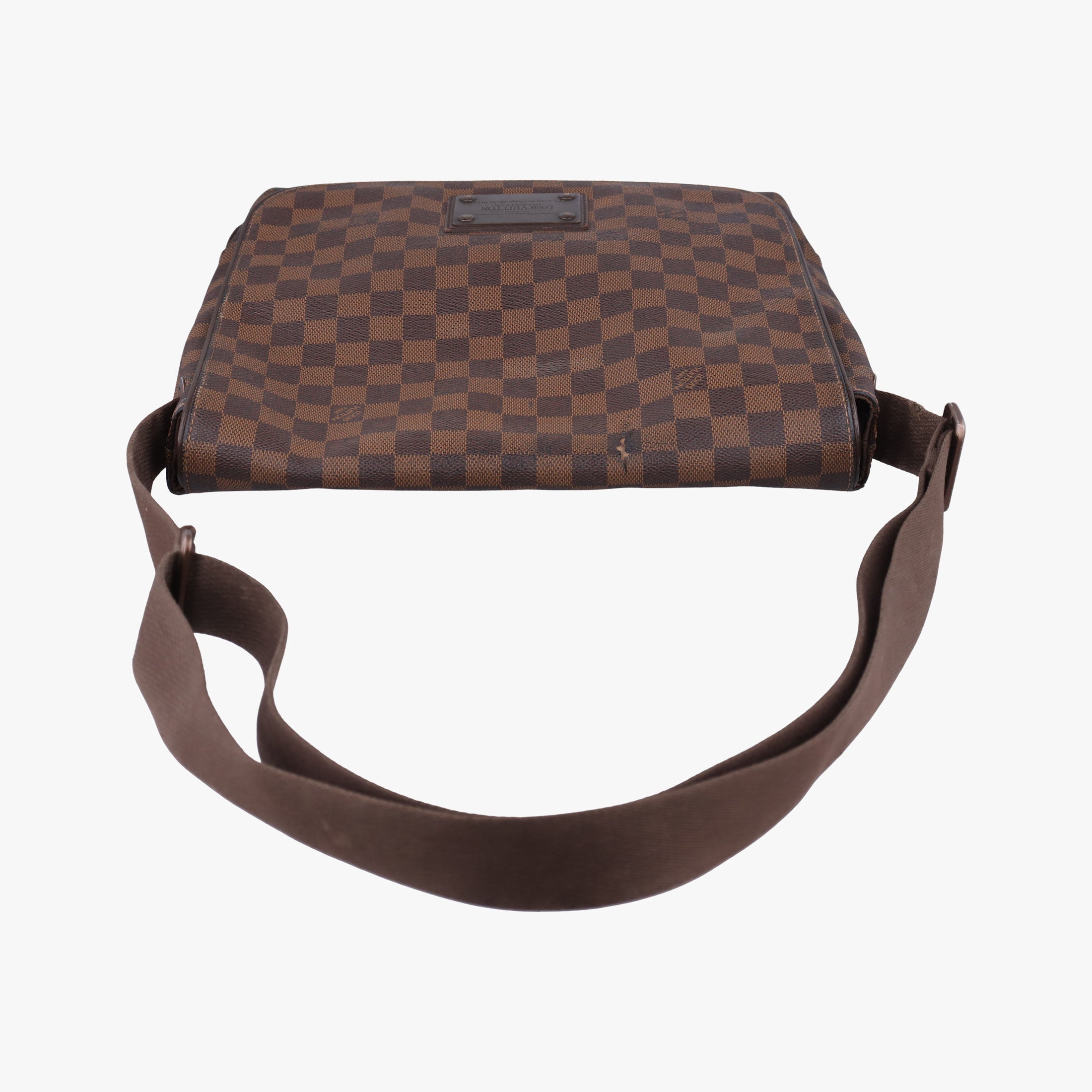 Pre-owned Louis Vuitton BROOKLYN MM EBENE Damier Canvas N51211 shoulderbag | stylenewstar