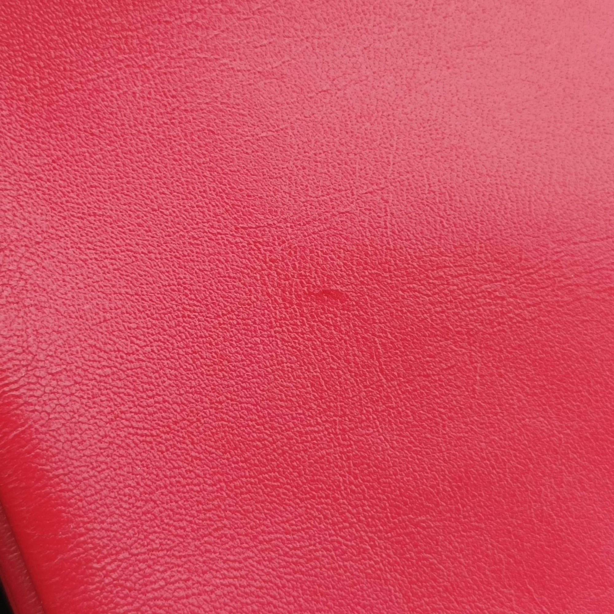 Vintage Celine TRIO Red lambskin  shoulderbag | stylenewstar