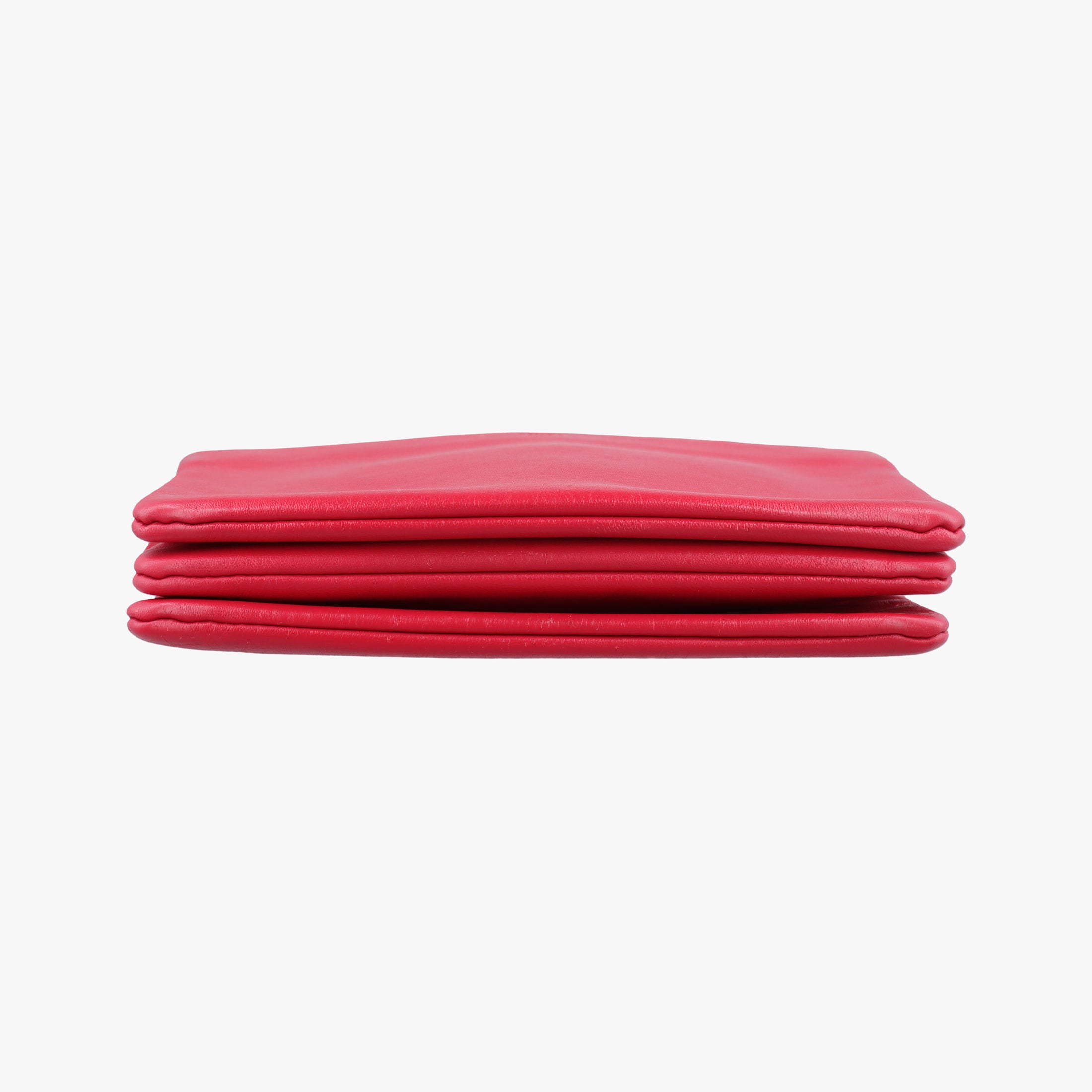 Vintage Celine TRIO Red lambskin  shoulderbag | stylenewstar
