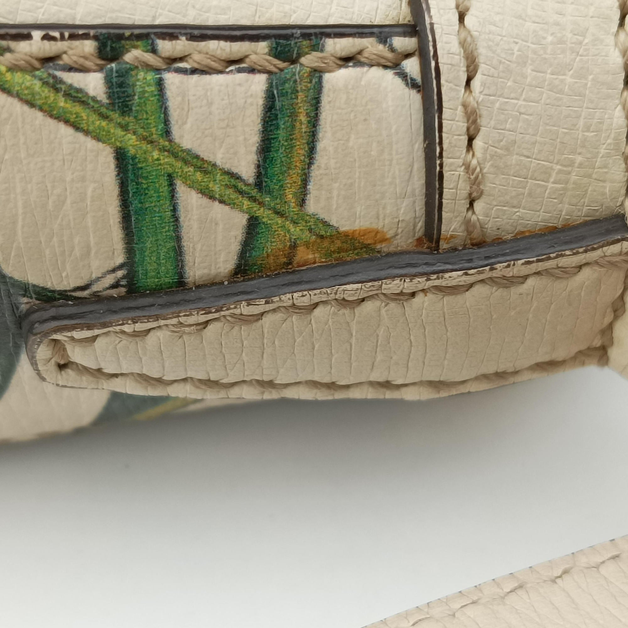 Pre-owned Gucci Nice flora White Leather 336749 shoulderbag | stylenewstar