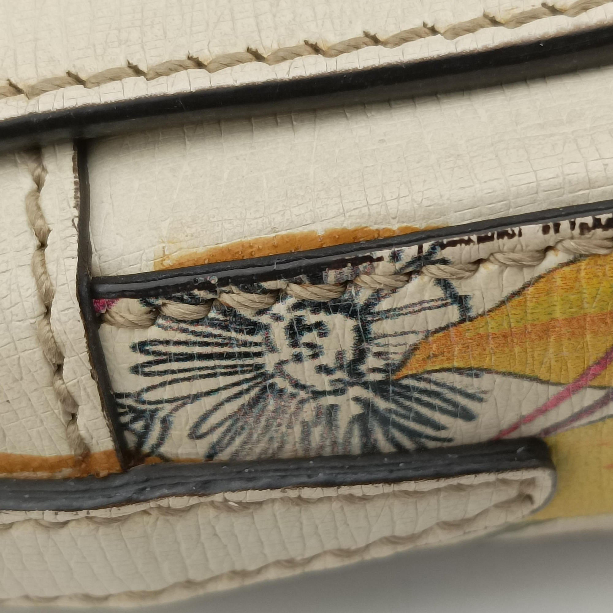 Pre-owned Gucci Nice flora White Leather 336749 shoulderbag | stylenewstar