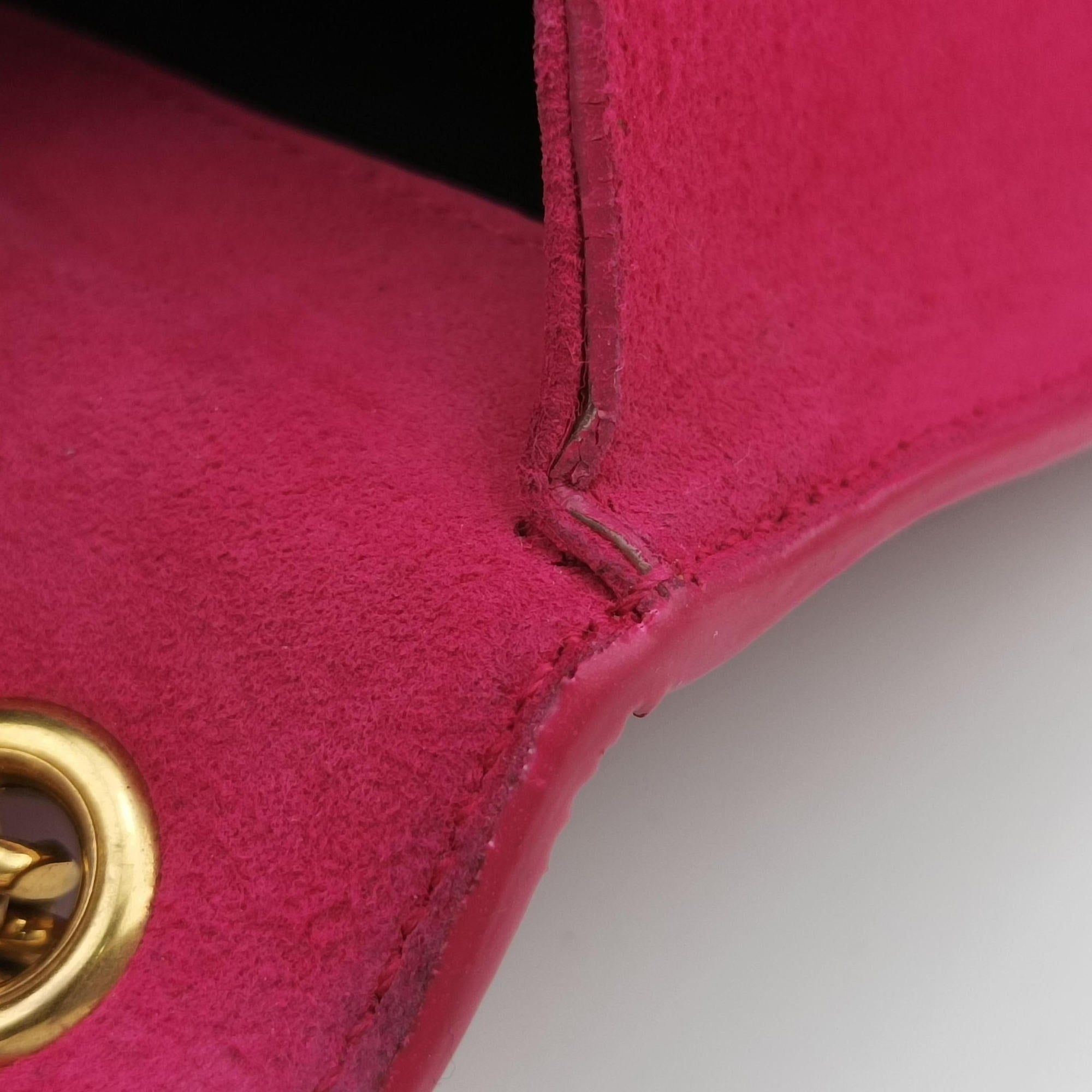 Vintage Yves Saint Laurent KATE Rose Suede 354119 shoulderbag | stylenewstar