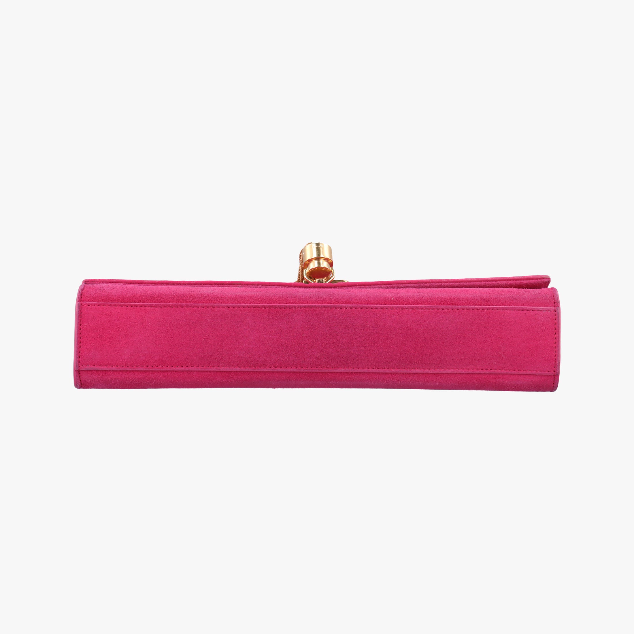 Vintage Yves Saint Laurent KATE Rose Suede 354119 shoulderbag | stylenewstar