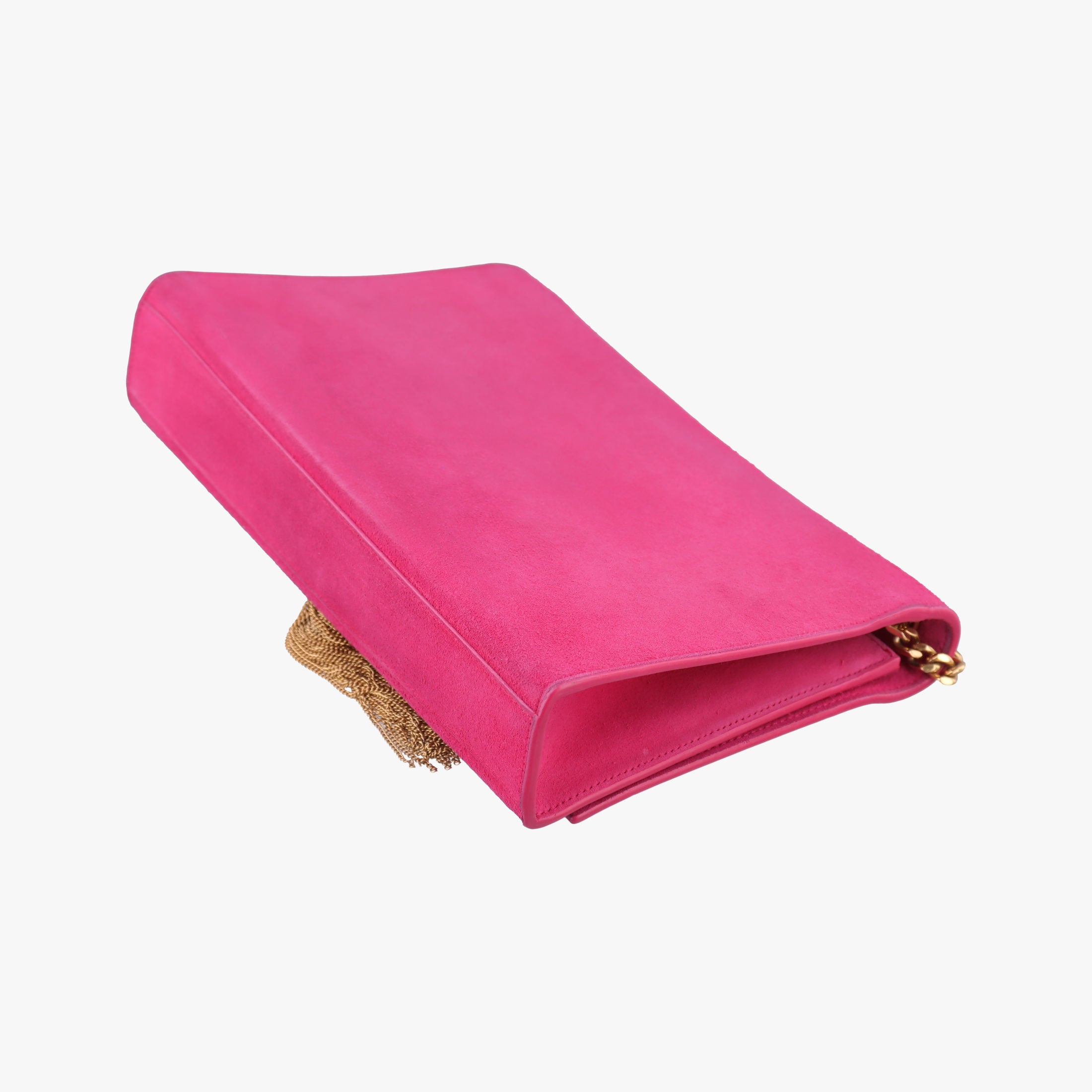 Vintage Yves Saint Laurent KATE Rose Suede 354119 shoulderbag | stylenewstar