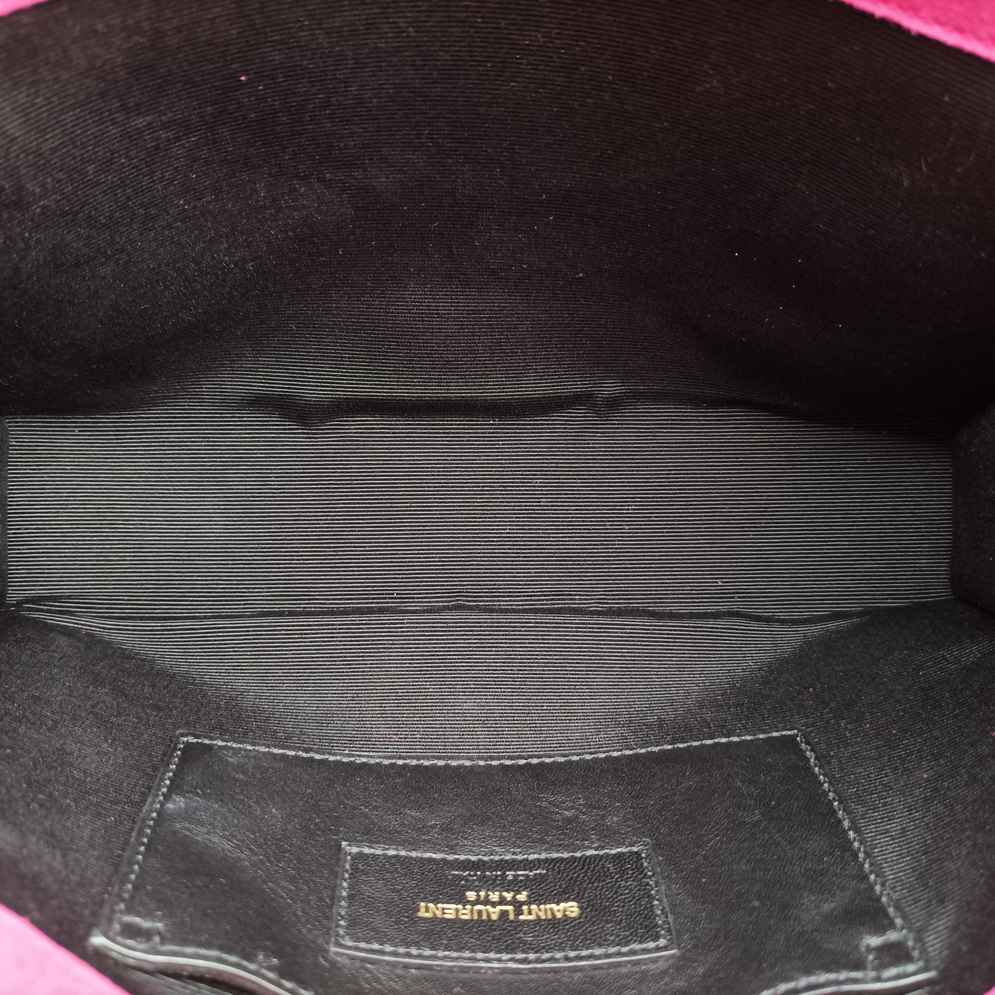 Vintage Yves Saint Laurent KATE Rose Suede 354119 shoulderbag | stylenewstar