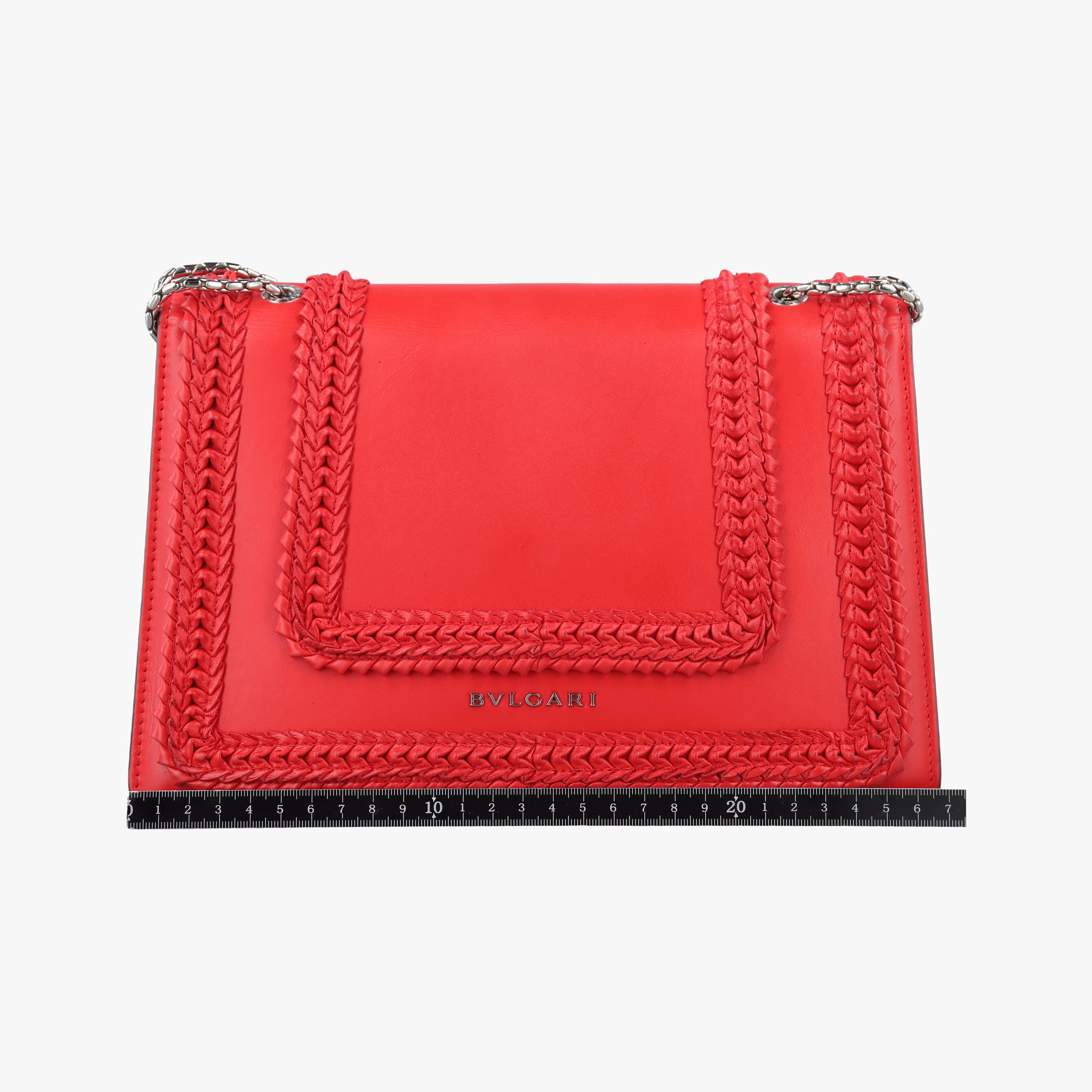 Pre-owned Bvlgari Serpenti Forever Red leather  shoulderbag | stylenewstar