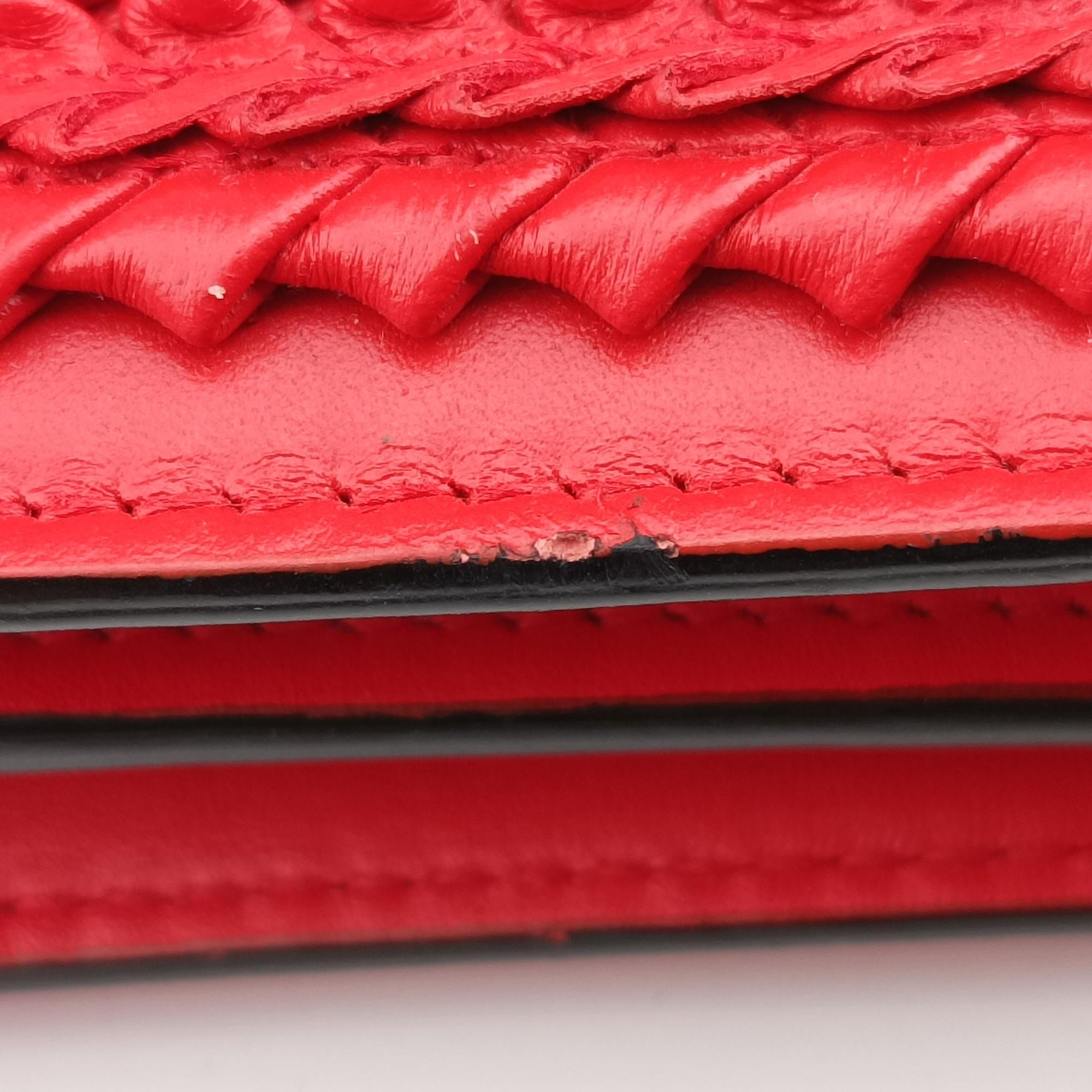 Pre-owned Bvlgari Serpenti Forever Red leather  shoulderbag | stylenewstar