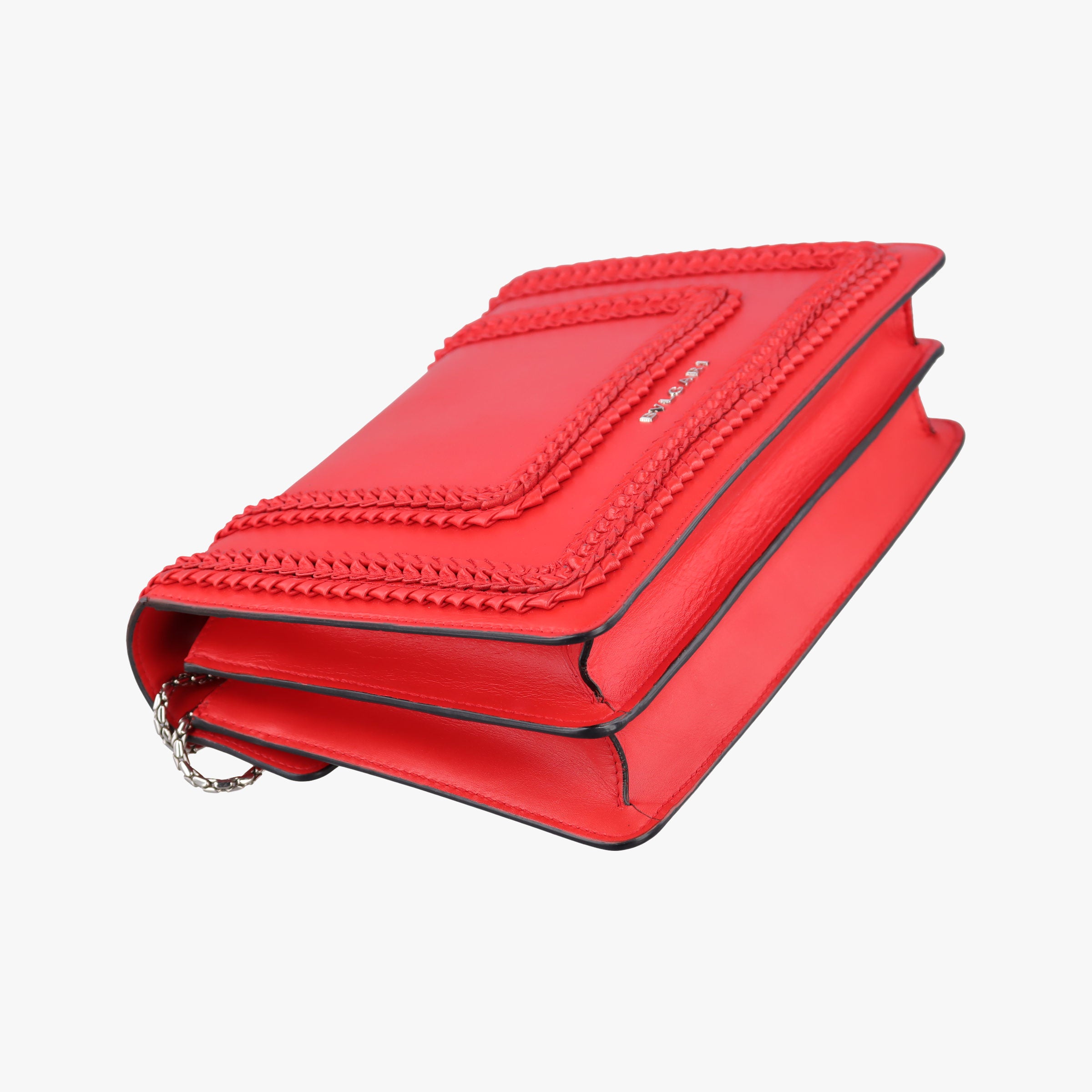 Pre-owned Bvlgari Serpenti Forever Red leather  shoulderbag | stylenewstar
