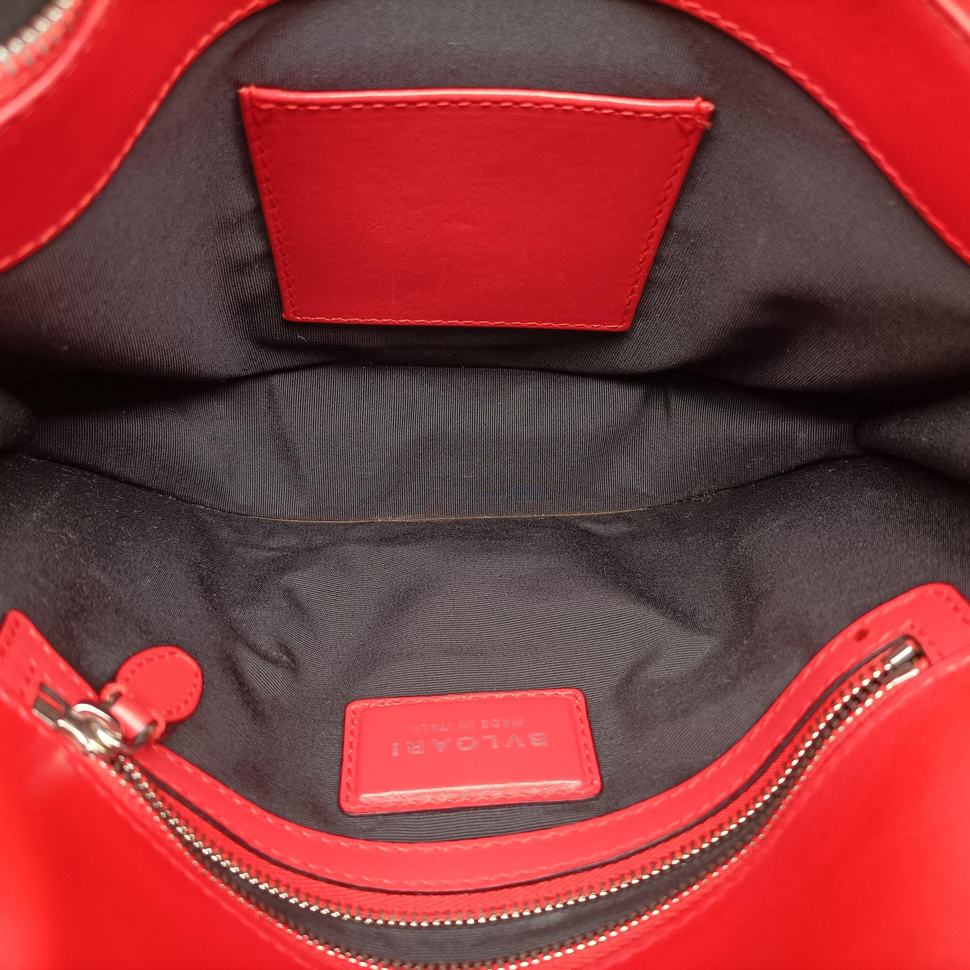 Pre-owned Bvlgari Serpenti Forever Red leather  shoulderbag | stylenewstar