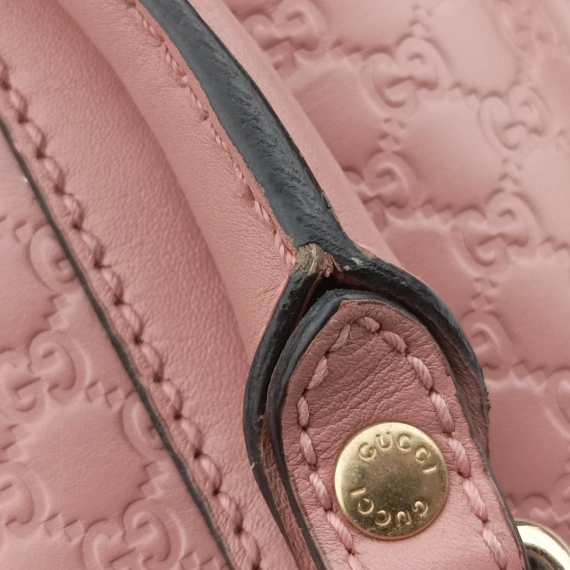 Vintage Gucci Microguccissima Pink Leather 449654 shoulderbag | stylenewstar