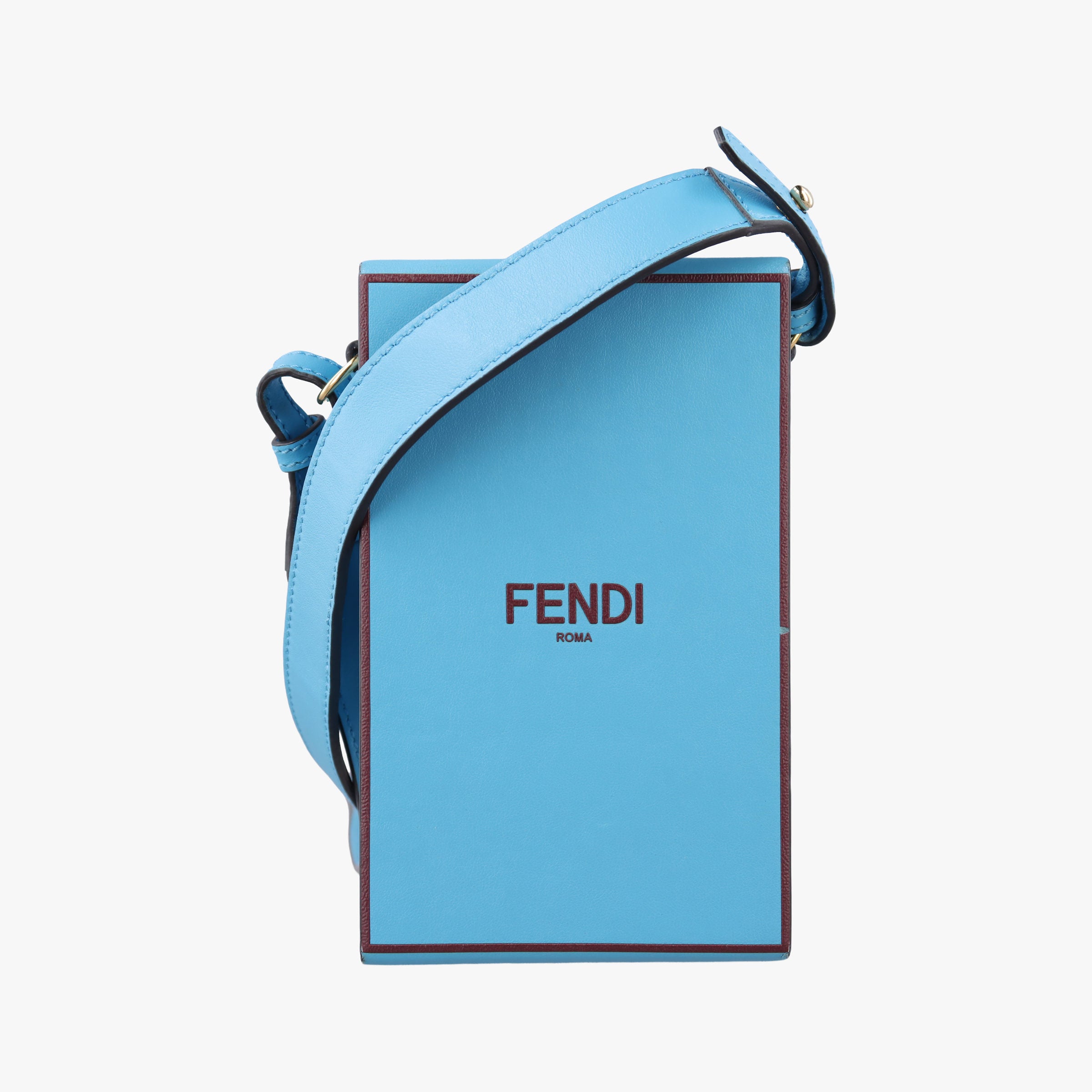 Vintage Fendi Box Packaging Blue Leather 8BT339 shoulderbag | stylenewstar