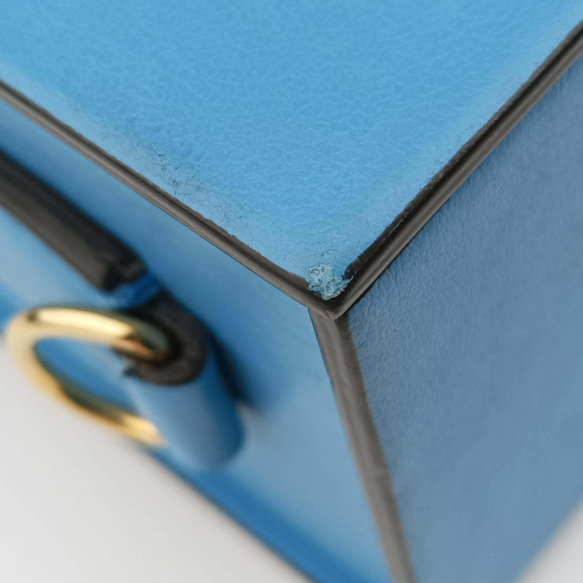 Vintage Fendi Box Packaging Blue Leather 8BT339 shoulderbag | stylenewstar