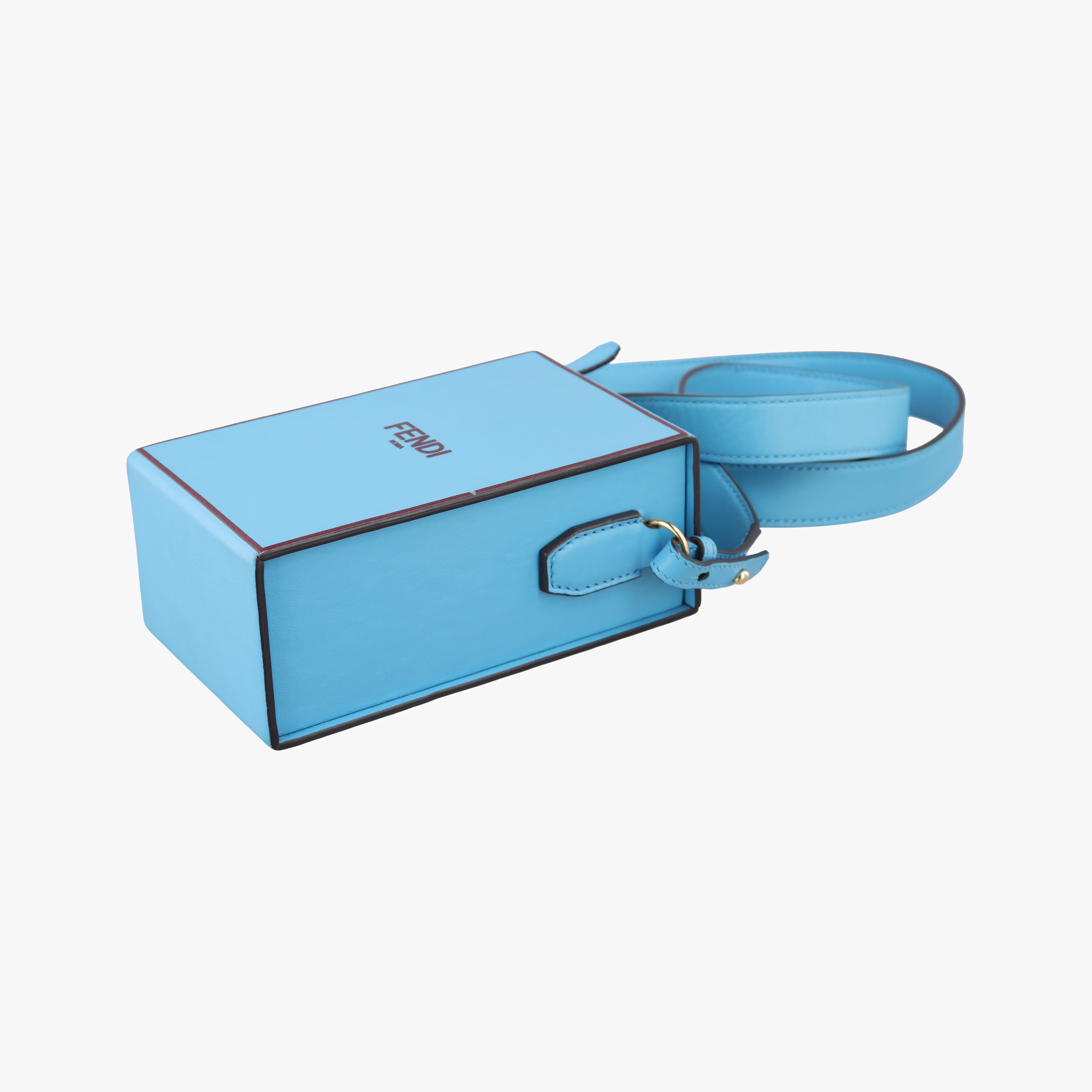 Vintage Fendi Box Packaging Blue Leather 8BT339 shoulderbag | stylenewstar