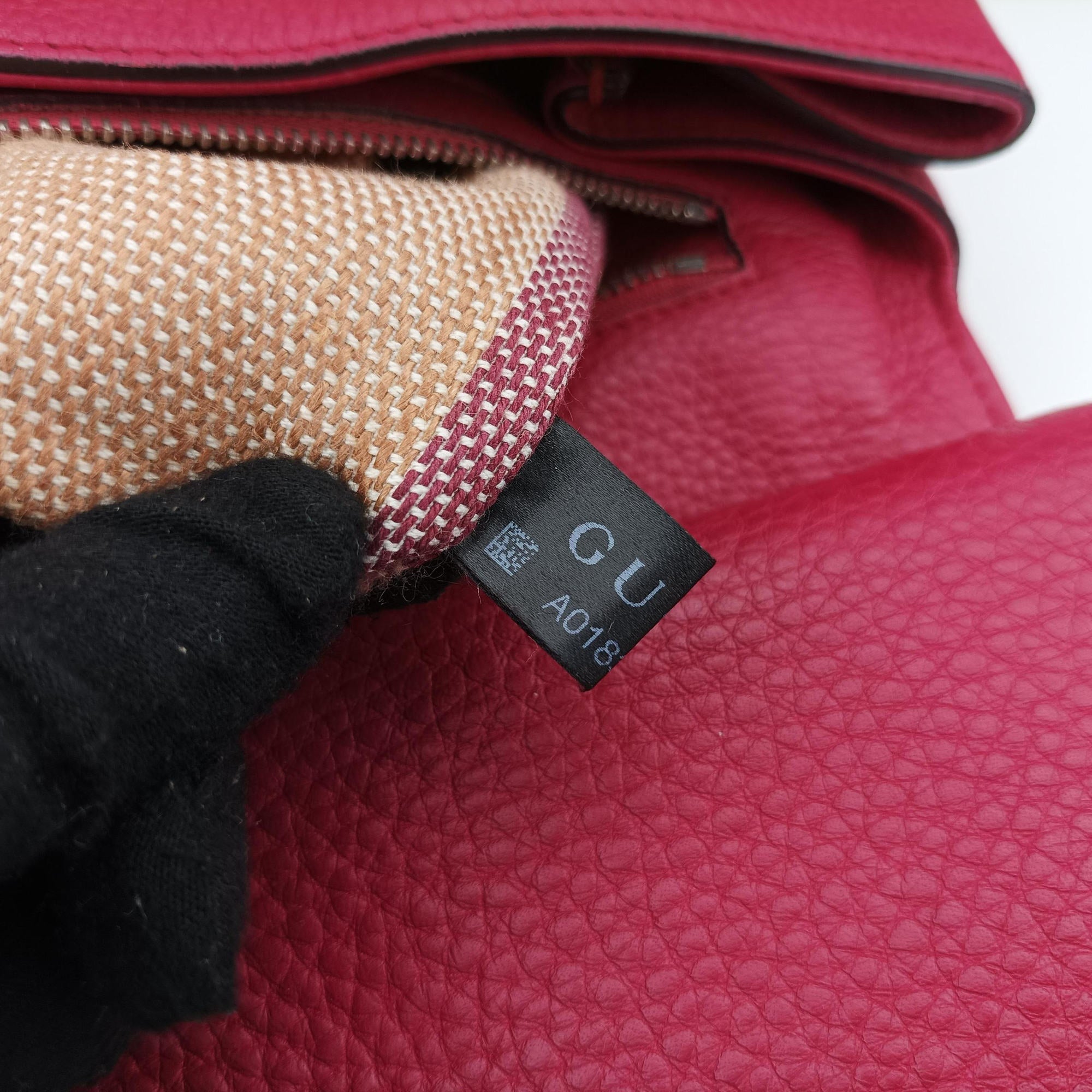 Pre-owned Gucci Bamboo Daily Rose Leather 892013 shoulderbag | stylenewstar