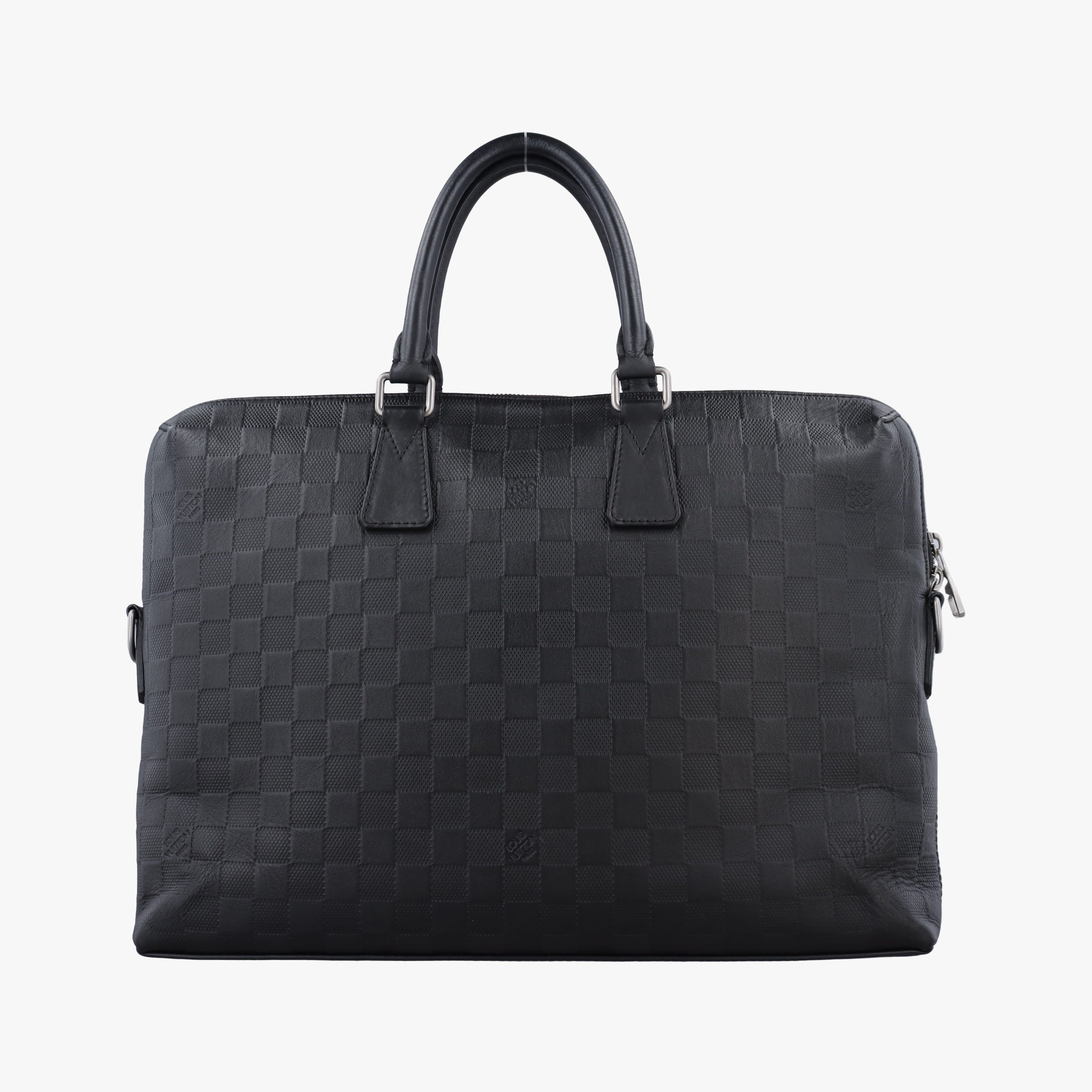 Pre-owned Louis Vuitton Porte Documents Jour Noir Damier Graphite N48224 handbag | stylenewstar
