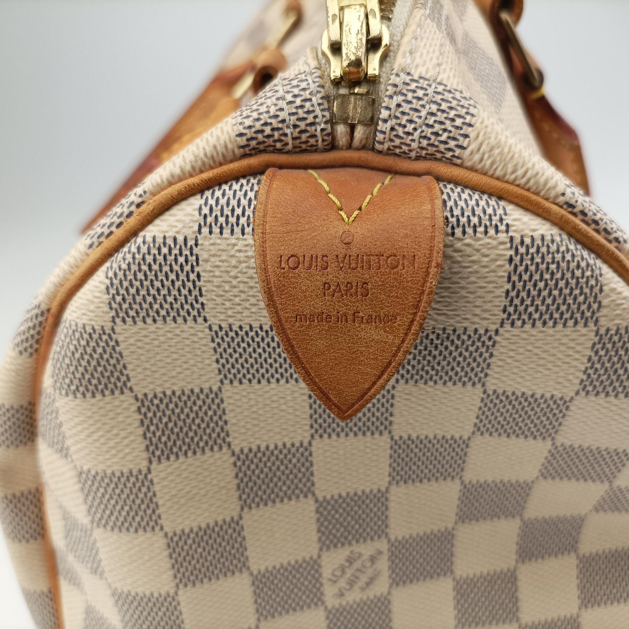 Secondhand Louis Vuitton Speedy 30 AZUR Damier Canvas N41533 handbag | stylenewstar