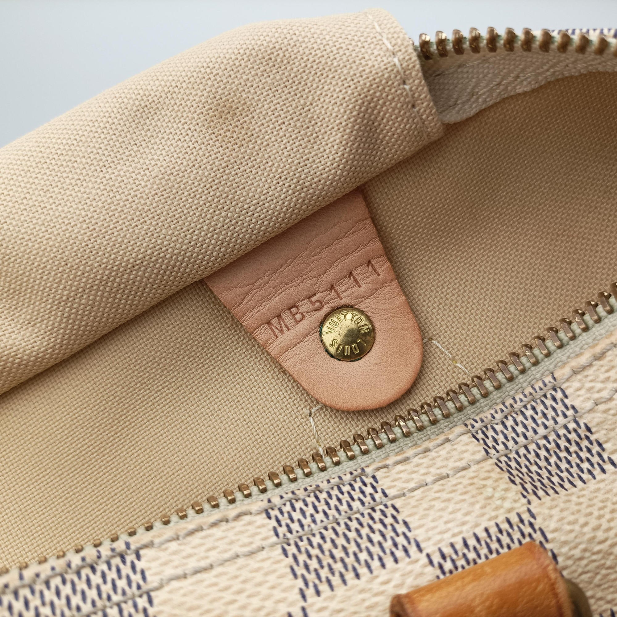 Secondhand Louis Vuitton Speedy 30 AZUR Damier Canvas N41533 handbag | stylenewstar