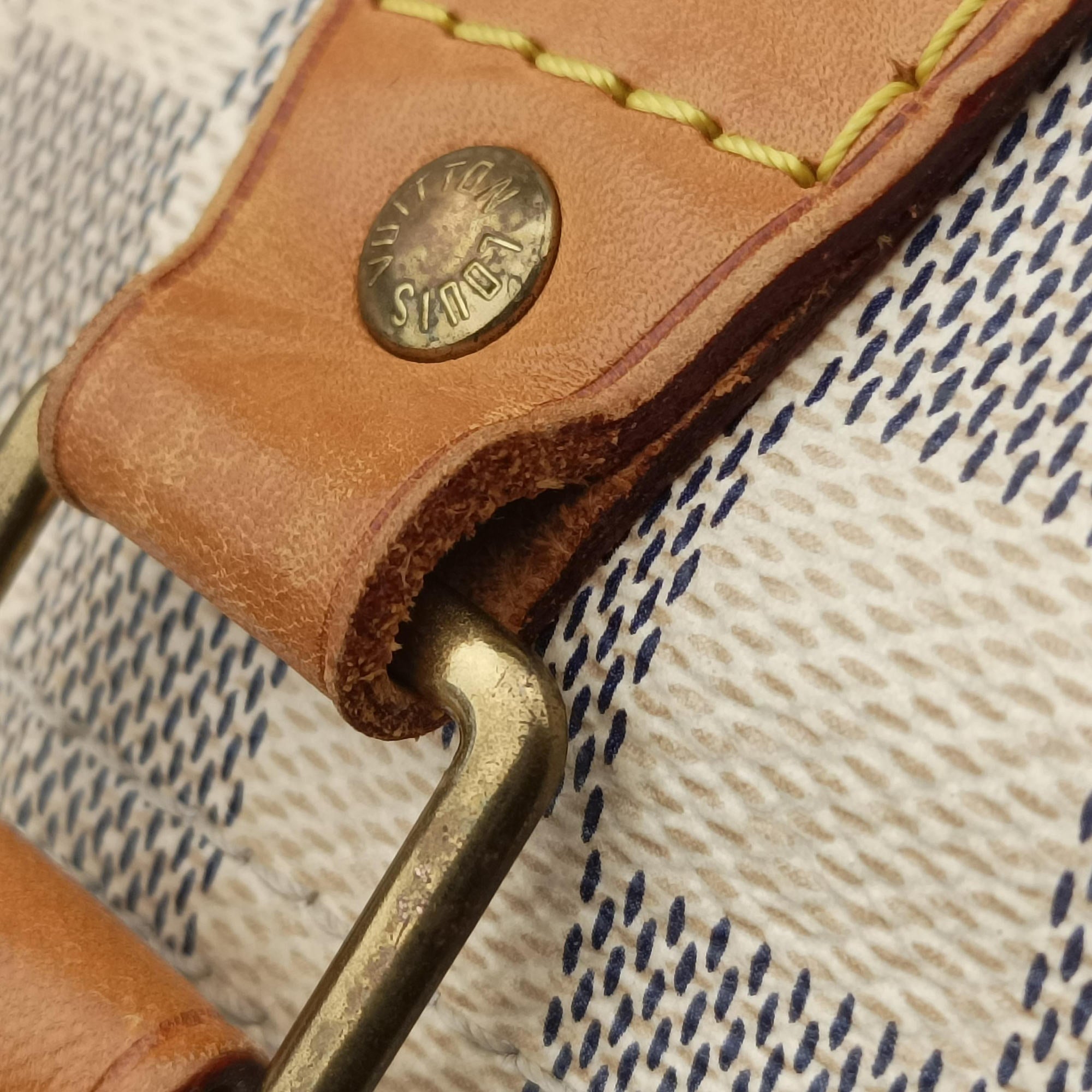 Secondhand Louis Vuitton Speedy 30 AZUR Damier Canvas N41533 handbag | stylenewstar